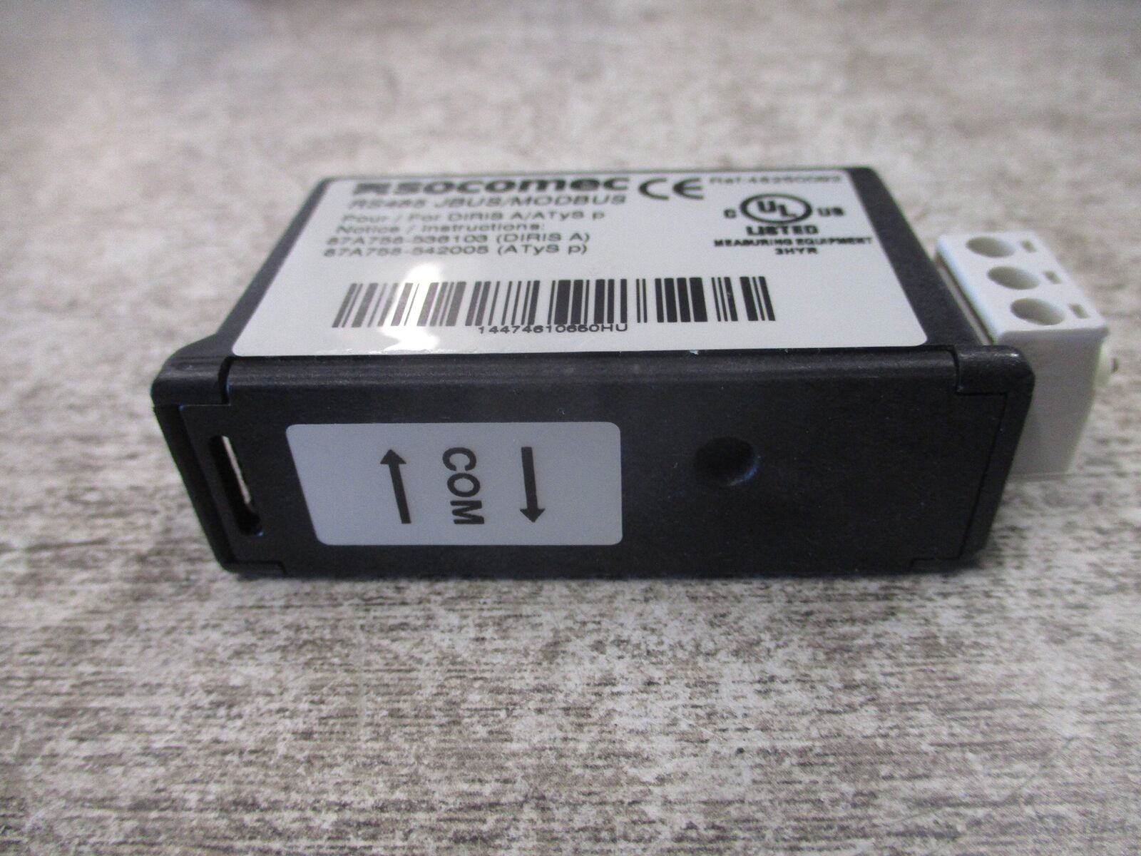 Socomec RS485 JBUS / MODBUS Module 48250092 For DIRIS A/ATyS p Used