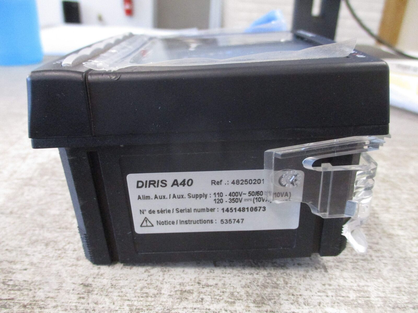 Socomec DIRIS A40 Multifunction Meter 48250201 * (2) Mounting Brackets * Used