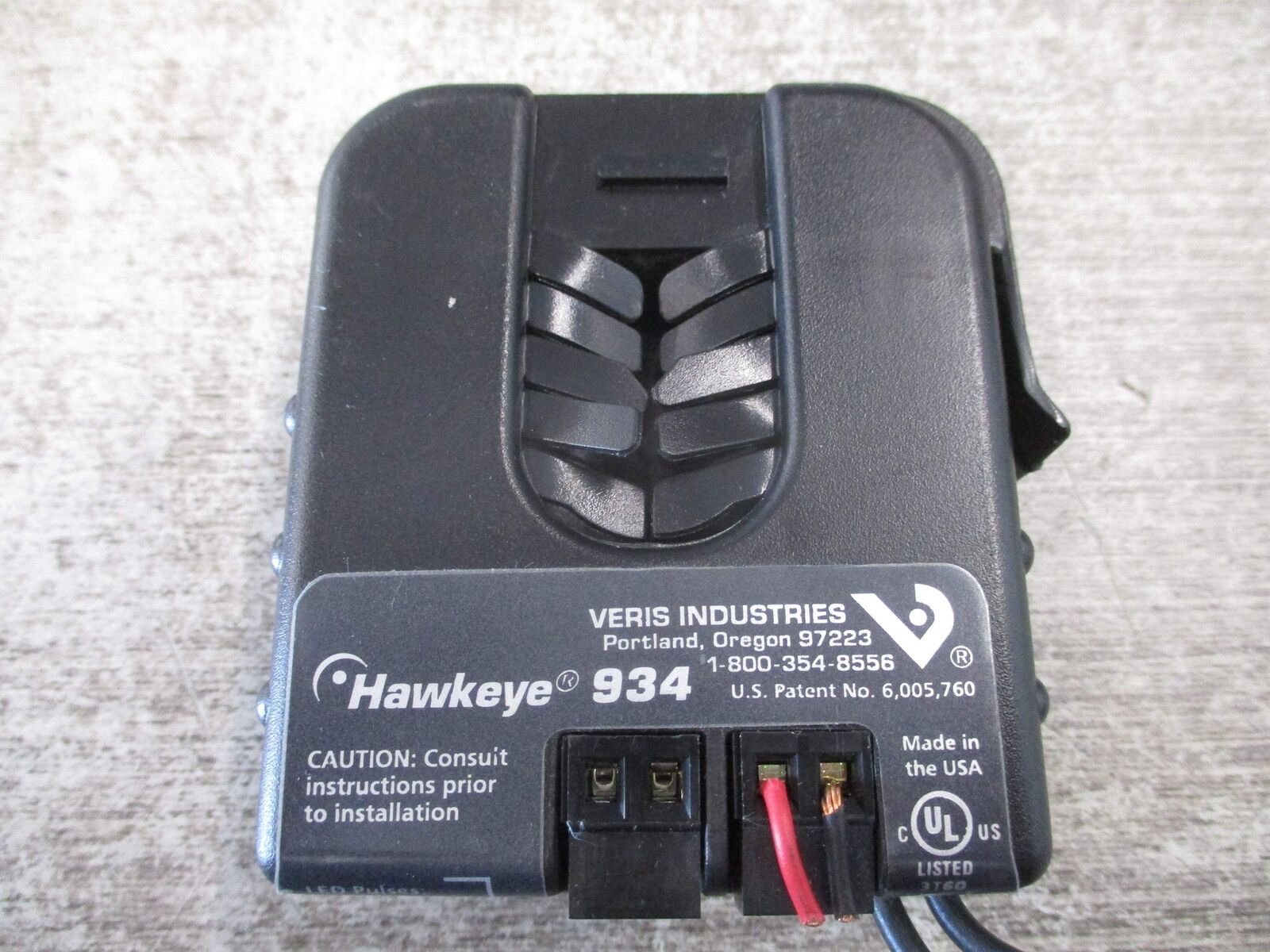 Veris Hawkeye 934 Current Switch H934 Relay Coil; 24V AC/DC Used