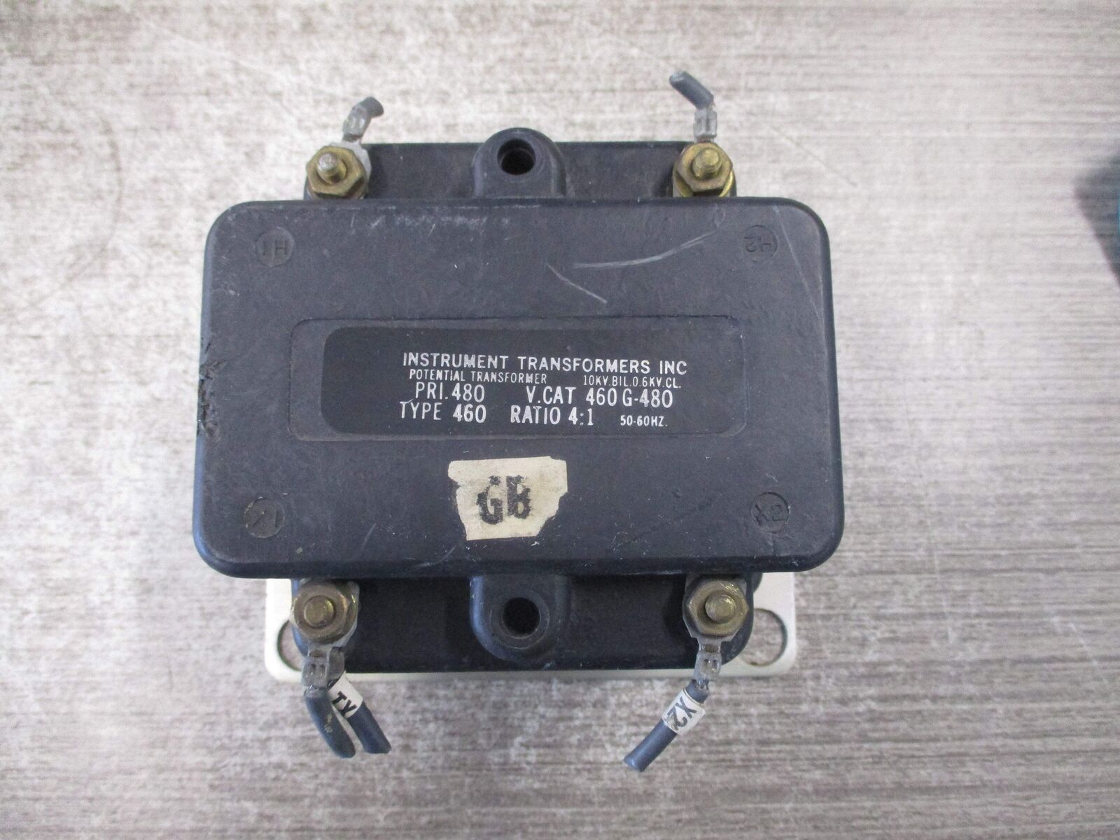 Instrument Transformers Potential Transformer 460G-480 Pri: 480V Ratio 4:1 50-60