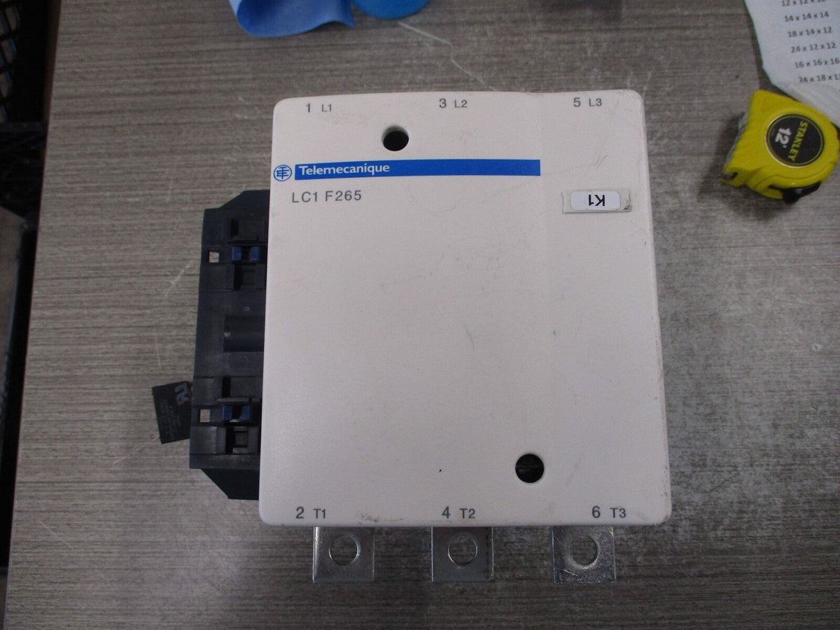 Telemecanique Contactor LC1F265 120-127V Coil 40-400 Hz 285A 600V Used