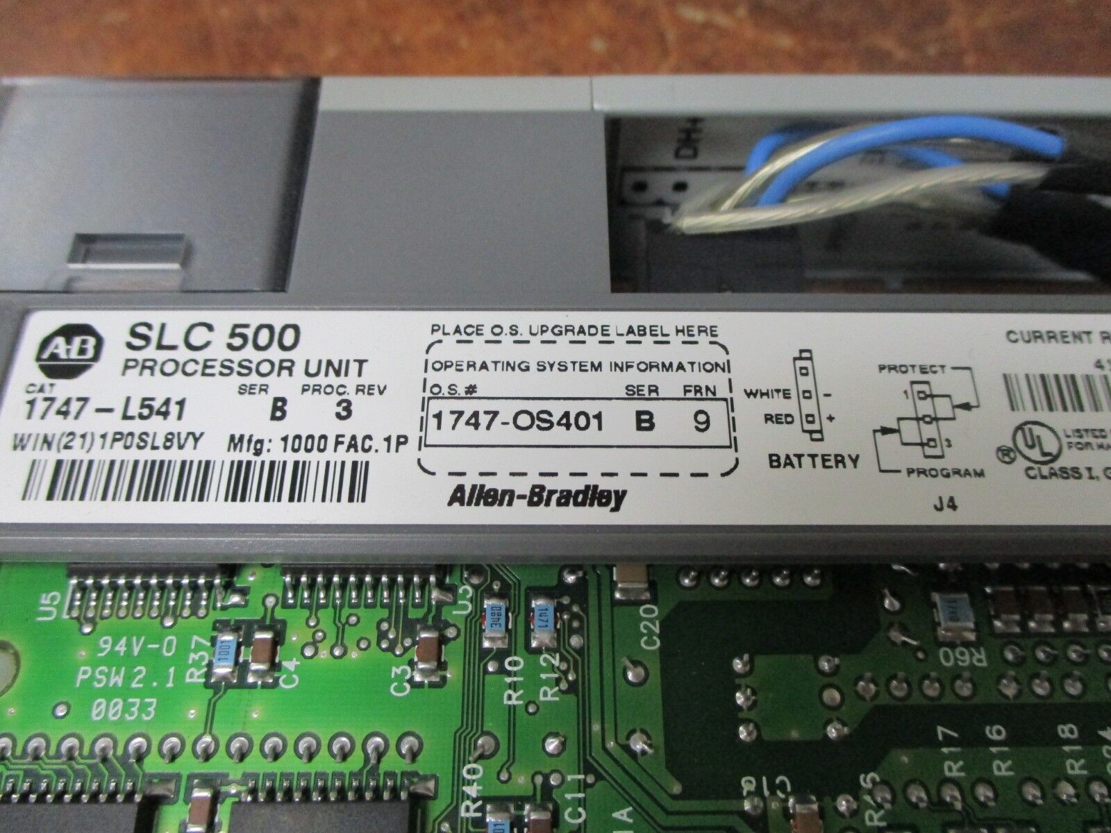 Allen-Bradley SLC500 Processor Unit 1747-L541 Ser B Rev 3 Used