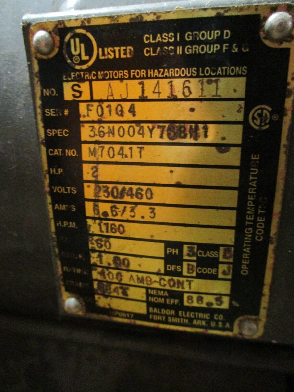 Tri-Rotor Pump 20DXM 2HP 1200RPM 20GPM CW Rotation 230/460V 60Hz Used