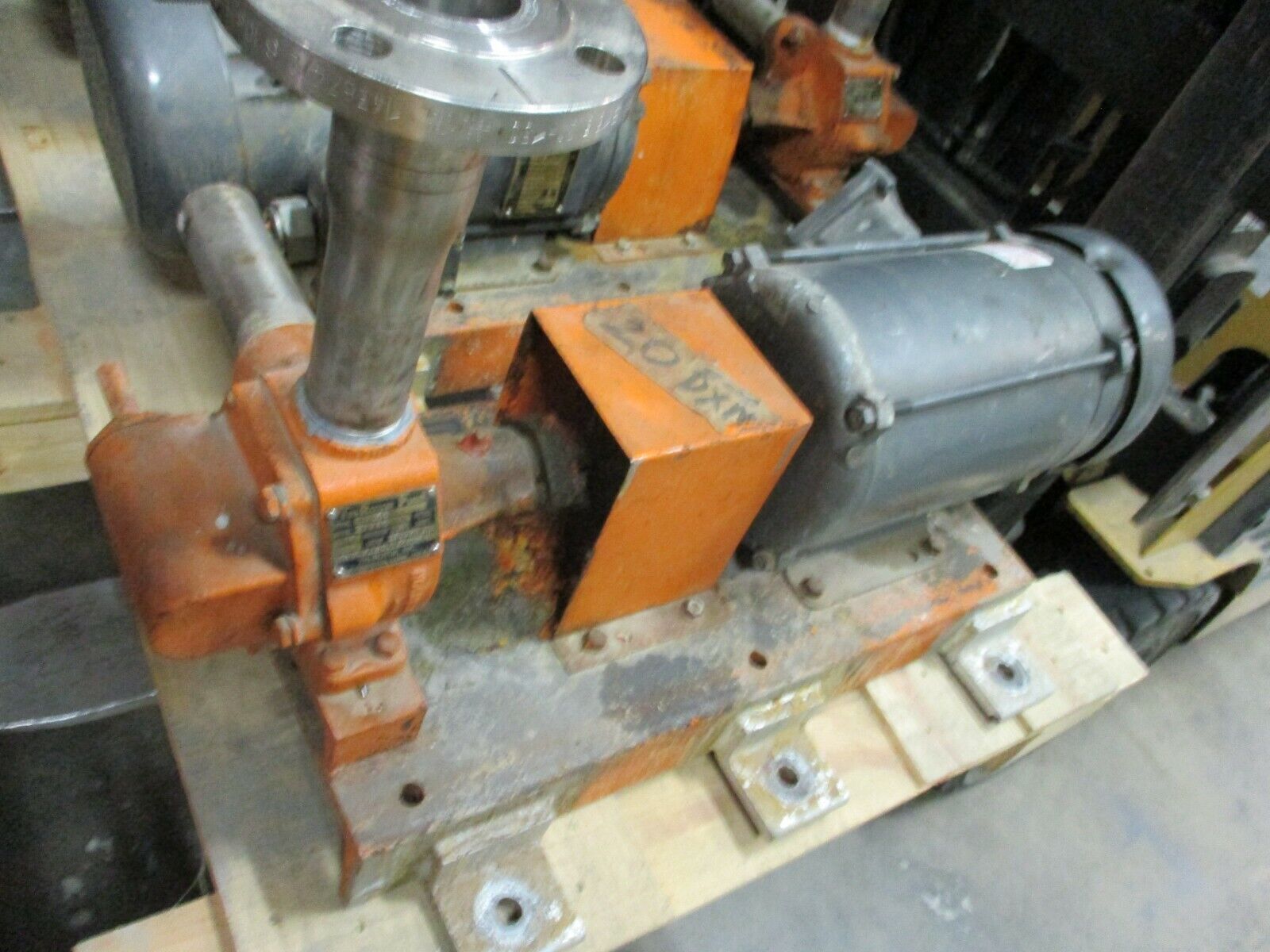 Tri-Rotor Pump 20DXM 2HP 1200RPM 20GPM CW Rotation 230/460V 60Hz Used