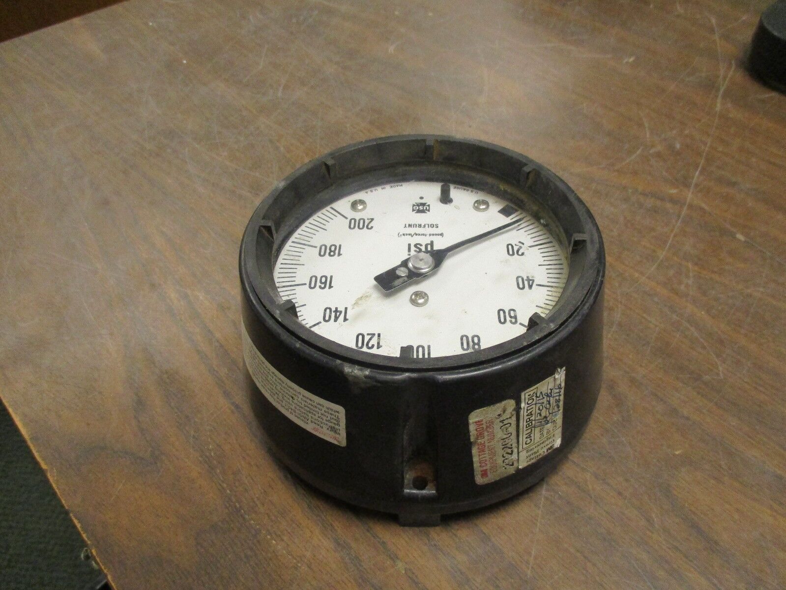 USG PSI Gauge TTR-301 0-200 PSI Range Used