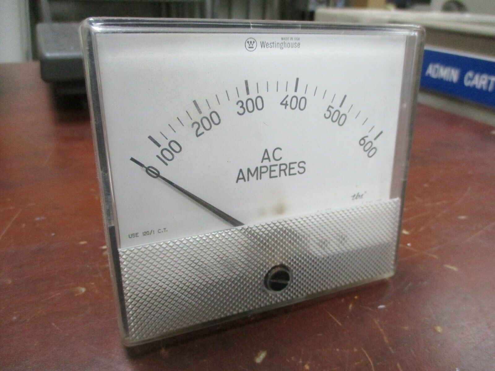 Westinghouse AC Ammeter GA-372 Range: 0 - 600V Used