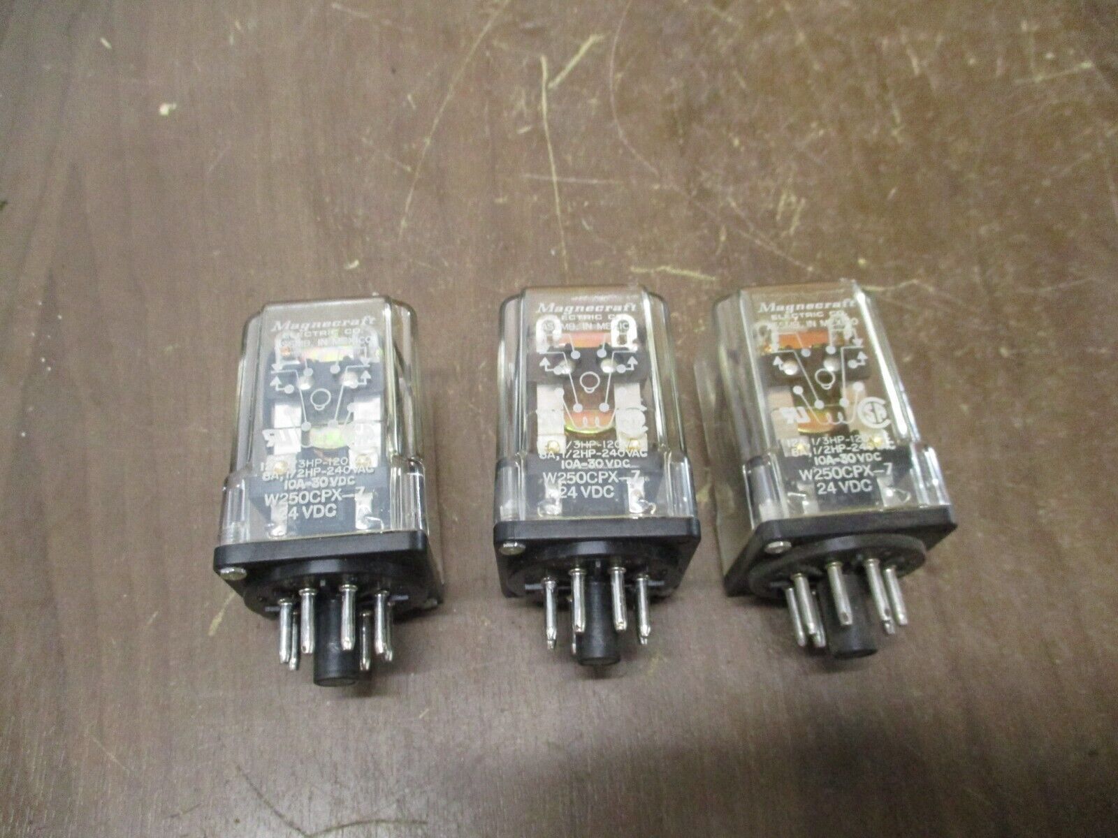 Magnecraft Relay W250CPX-7 24VDC Coil *Lot of 3* Used