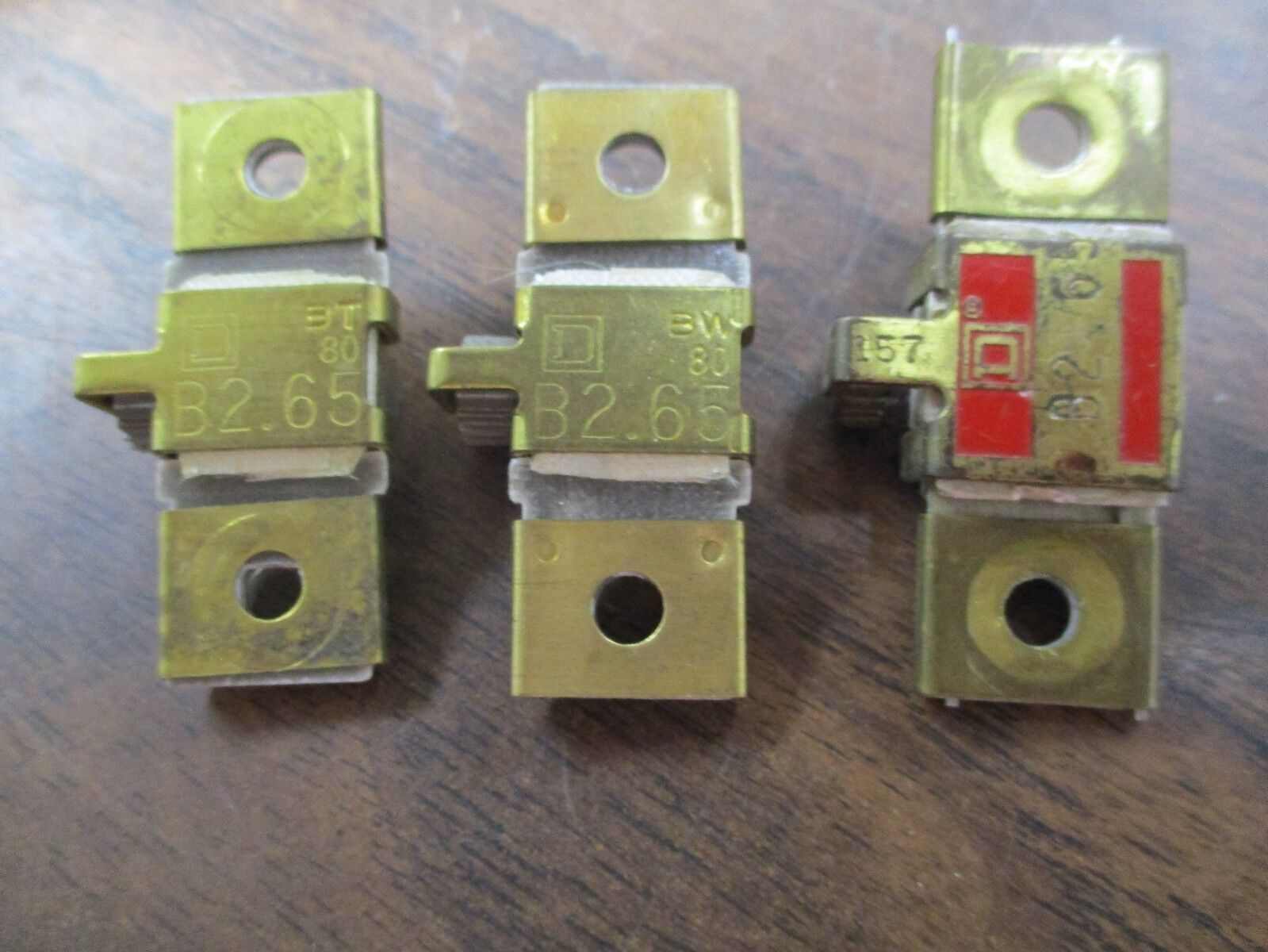 Square D Thermal Overload Heater Unit B 2.65 *Box of 3* Used