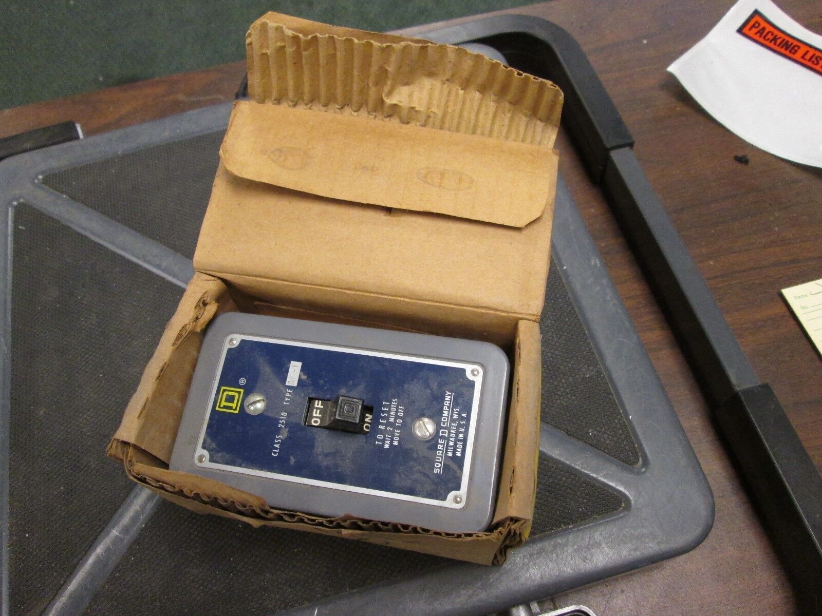 Square D Manual Starter 2510 AF-1 1 Pole 115-230VAC/DC