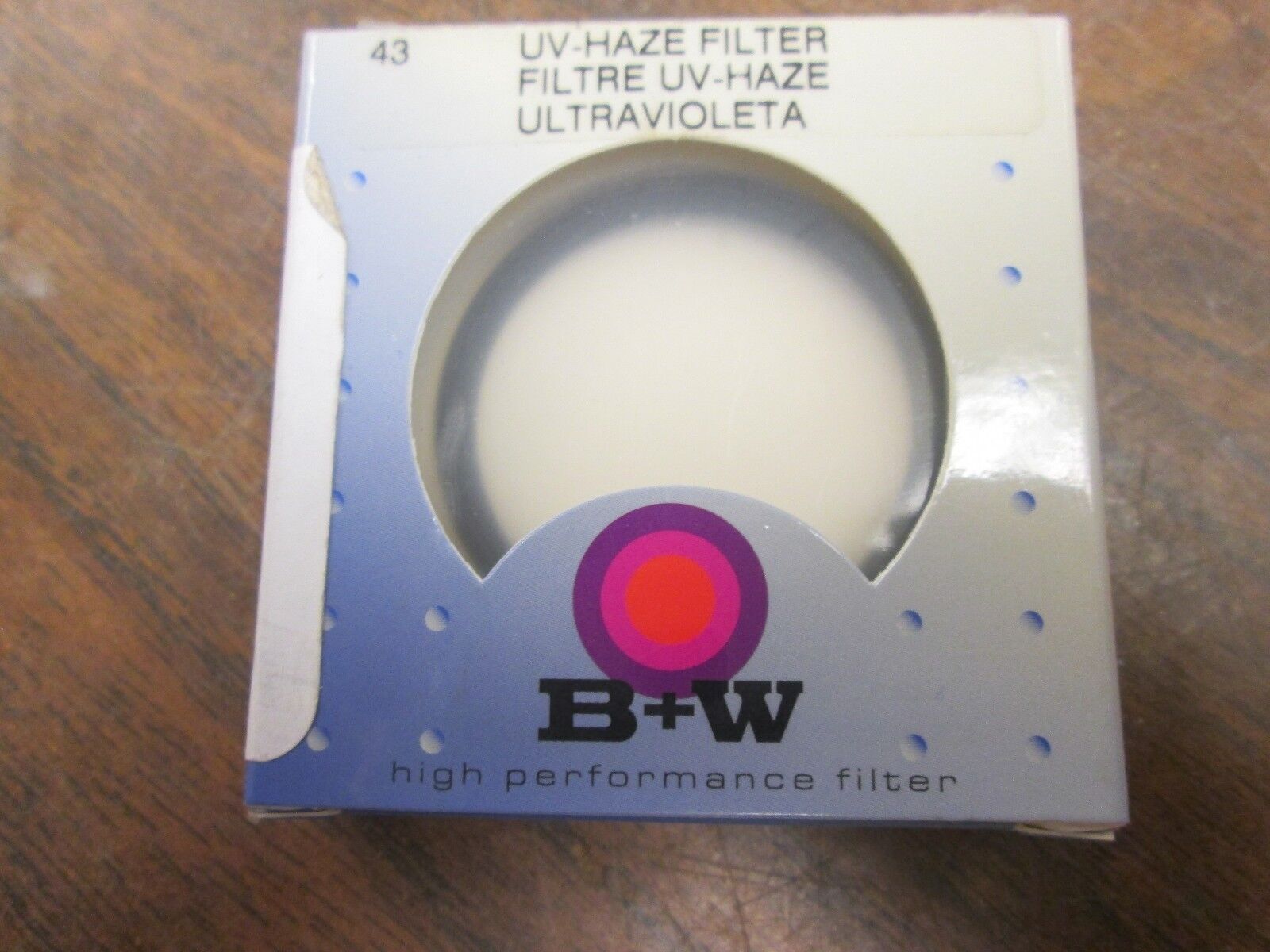 B W UV-Haze Filter 010 70074 New Surplus