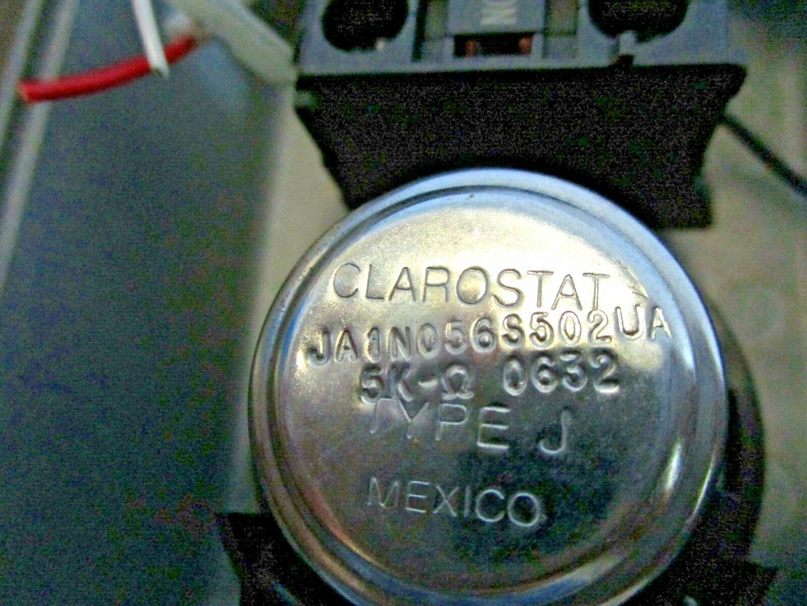 Clarostat Enclosed Potentiometer w/ Start / Stop Button JA1N056S502UA Used