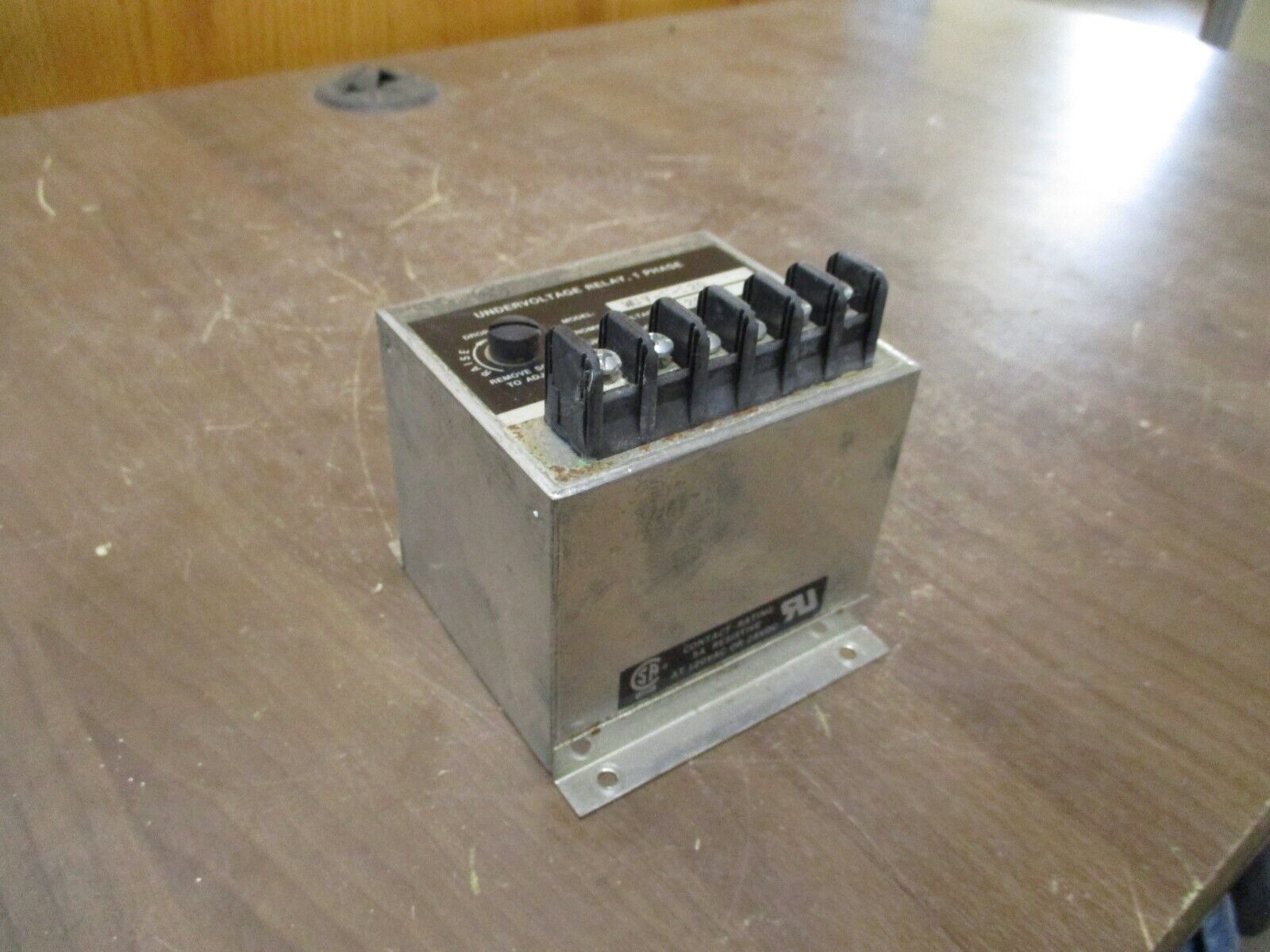 Wilmar Undervoltage Relay WUV-1-120 120V Used