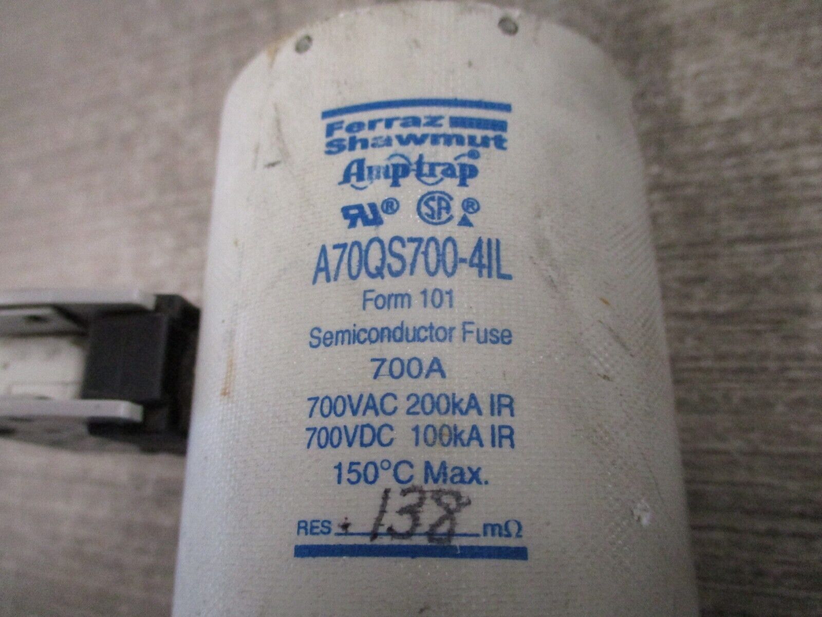 Ferraz Shawmut Amp-Trap Fuse A70QS700-4IL 700A 700V Used