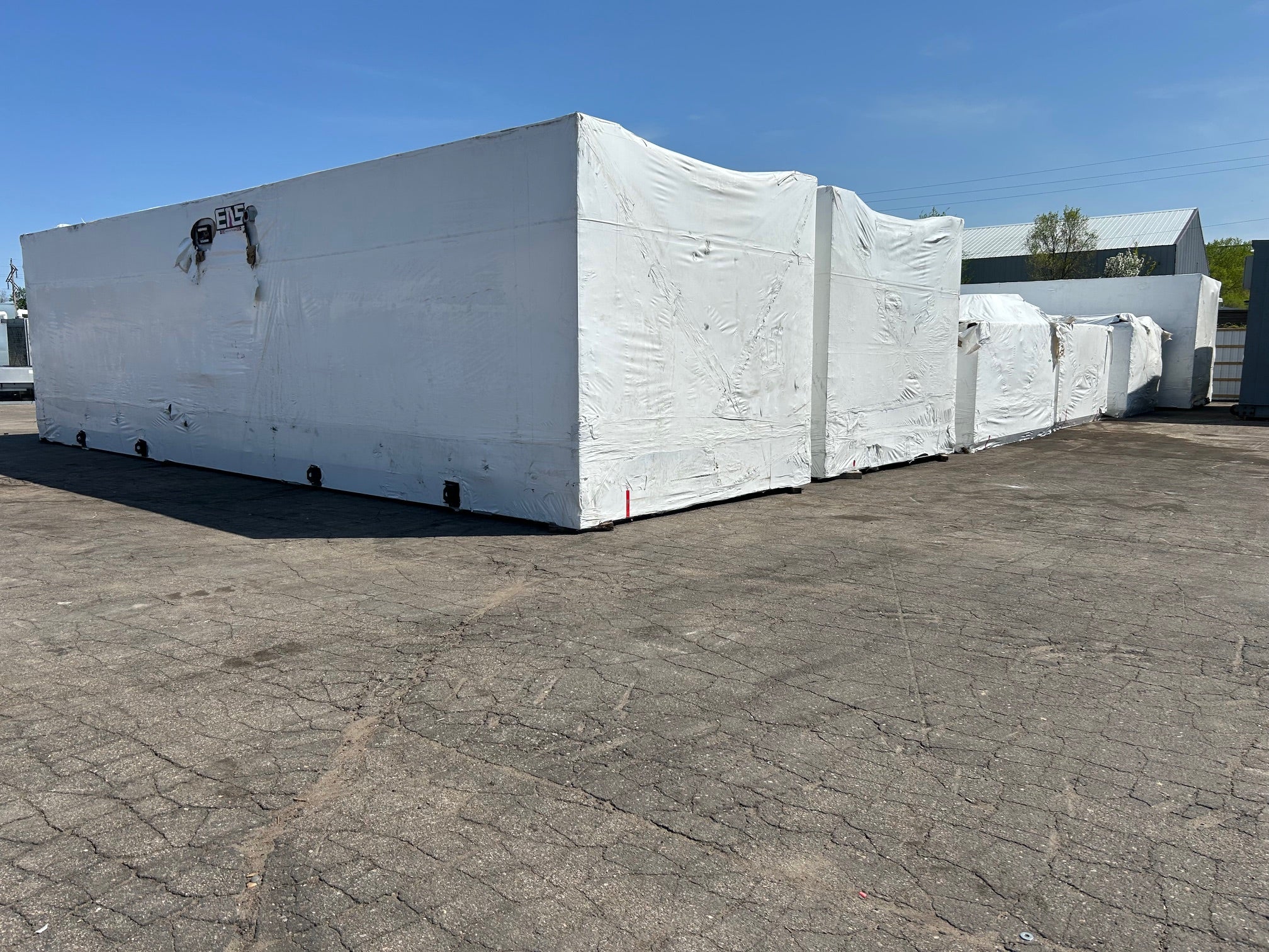 Temporary Water Cooled Chiller Package 1520 Ton 480V Trane CVHF760 Marley NC8405