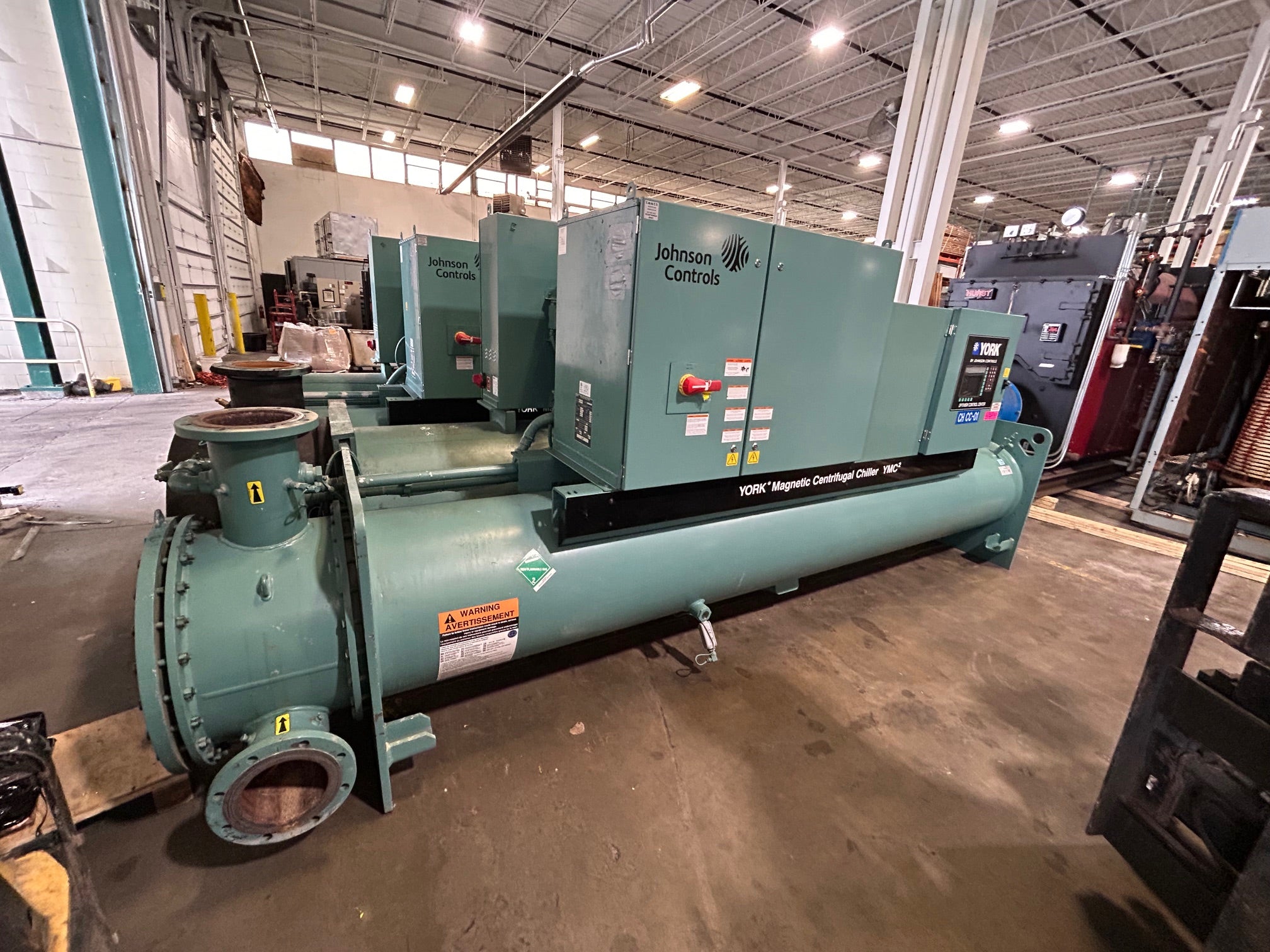 York YMC2 Water Cooled Chiller YMC2-S1407ABS 400 Ton MFD 2017