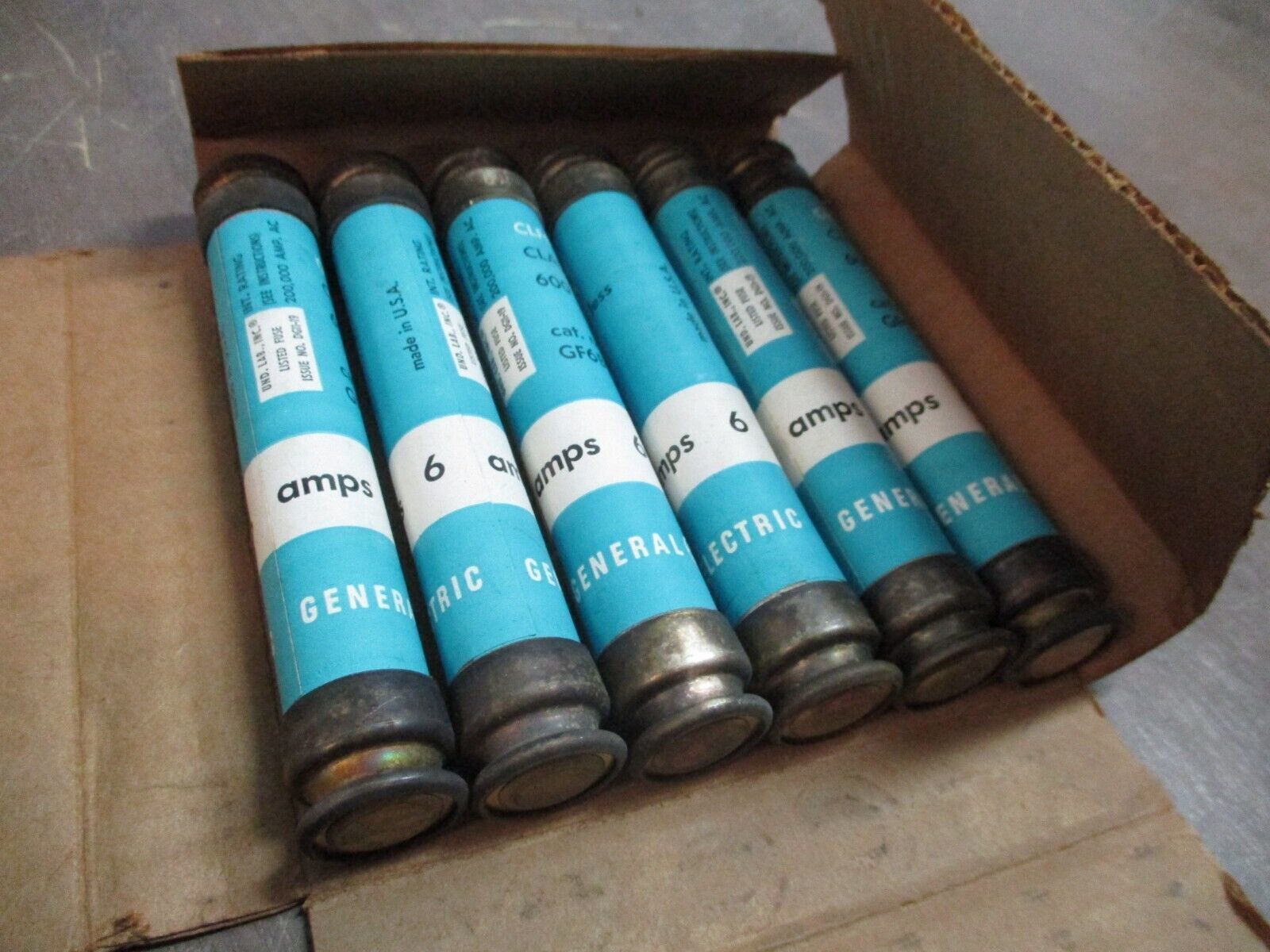 GE Fuse GF6B6 6A 600V *Box of 6* New Surplus