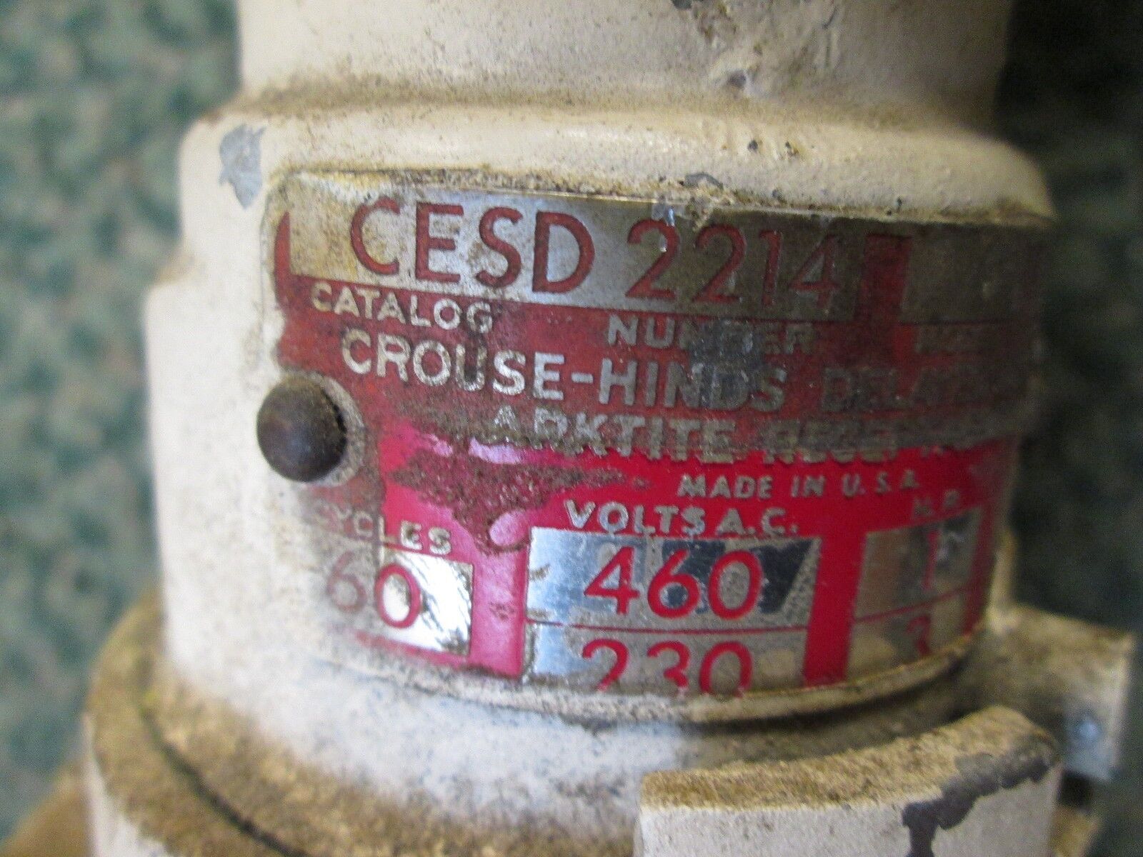 Crouse-Hinds Receptacle w/ Base CESD2214 7/30A 460/230V 3PH Used