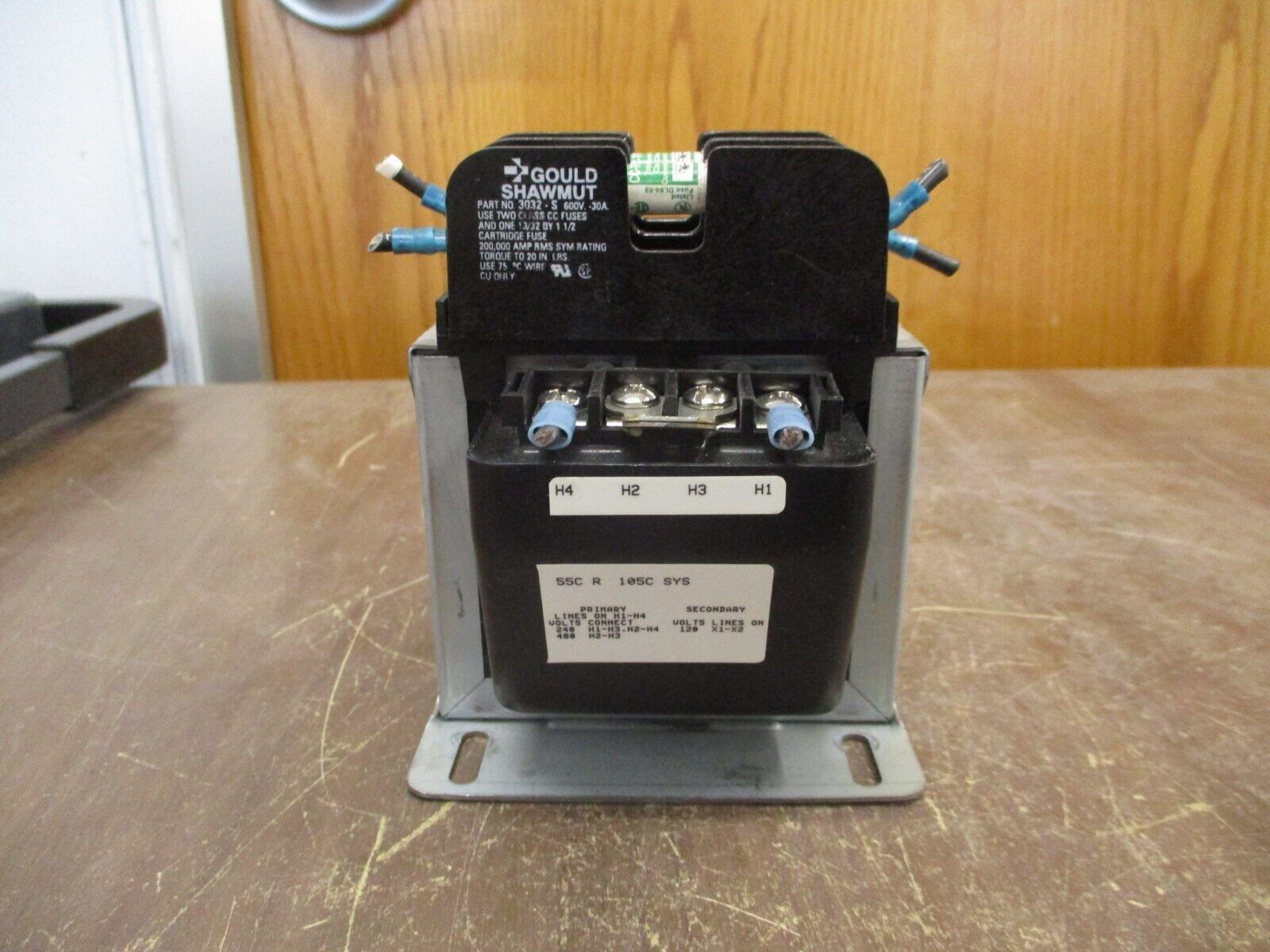 GE Control Transformer 9T58K0045G38 0.150kVA Pri: 240/480V Sec: 120V 1Ph 60Hz