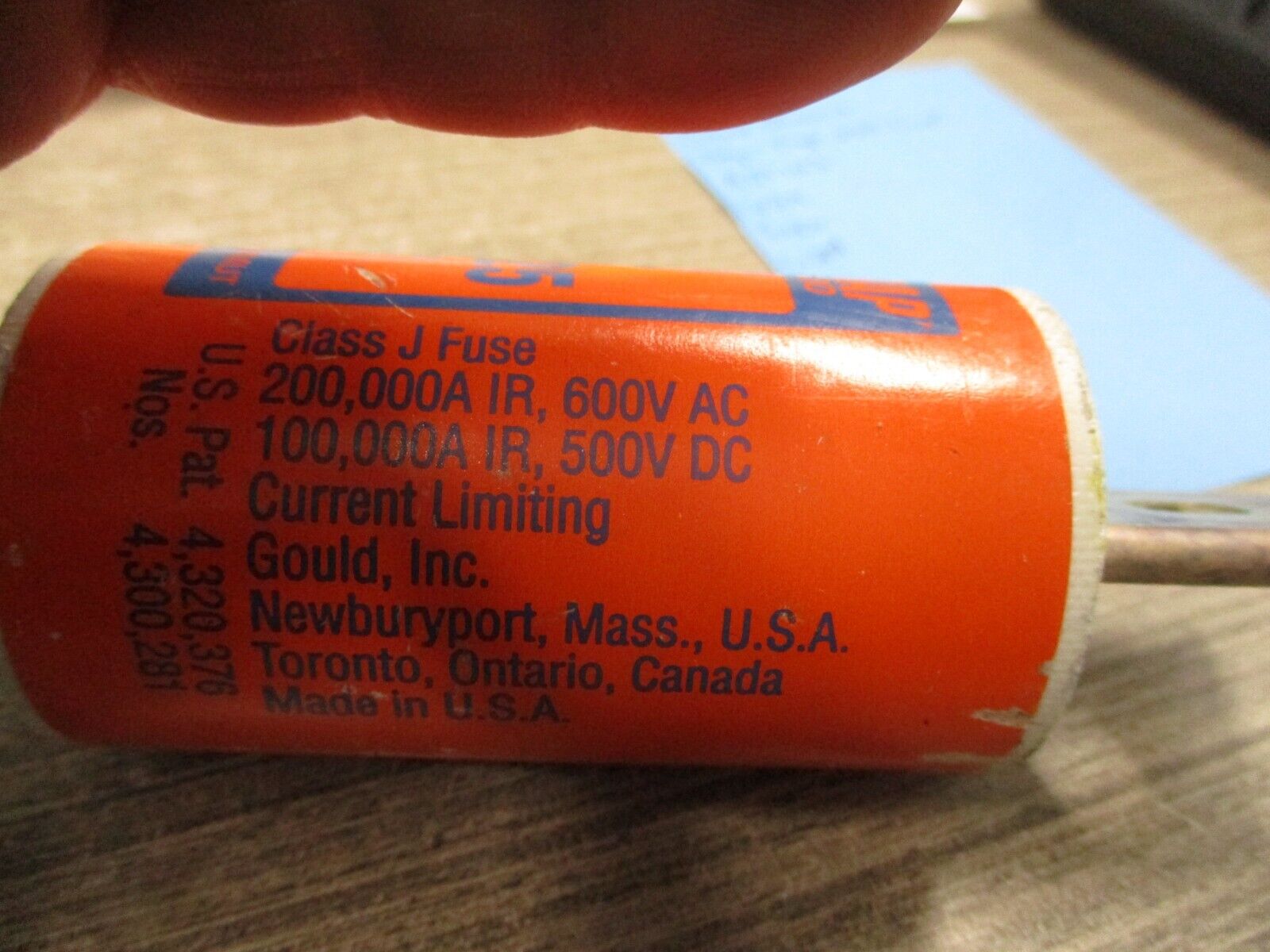 Gould Shawmut Amp-Trap 2000 Fuse AJT125 125A 600V Used