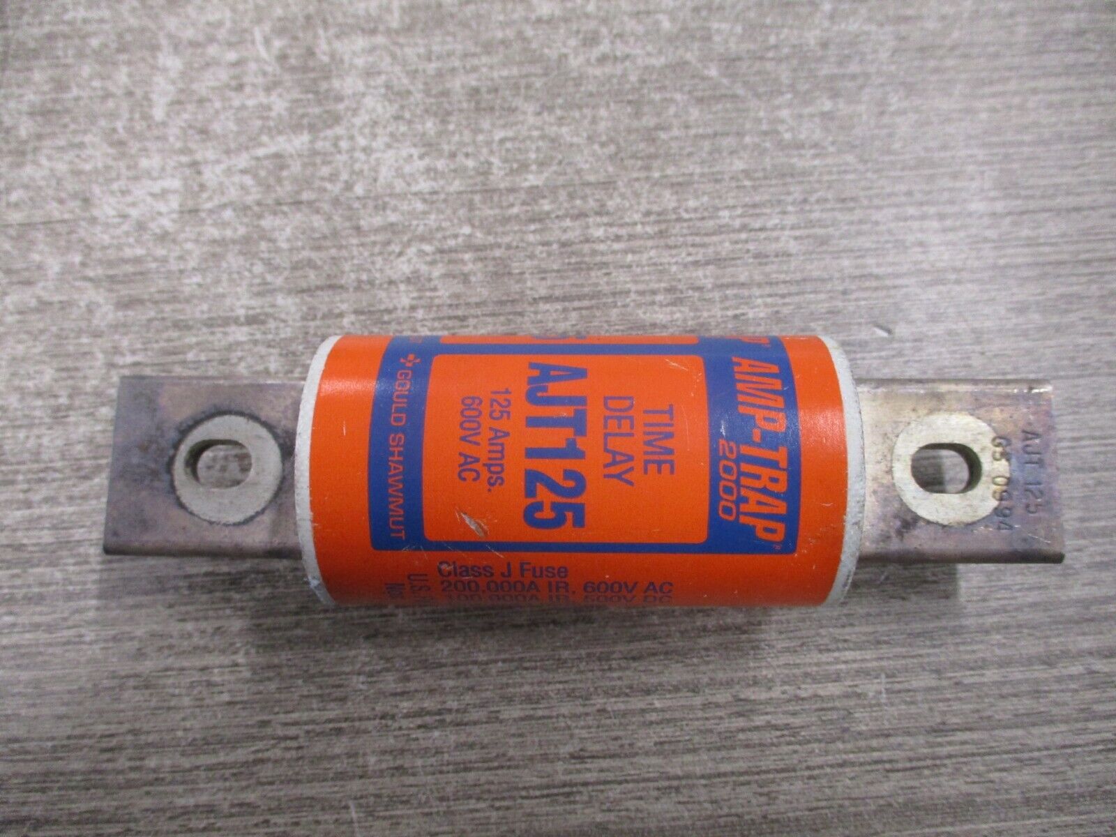 Gould Shawmut Amp-Trap 2000 Fuse AJT125 125A 600V Used