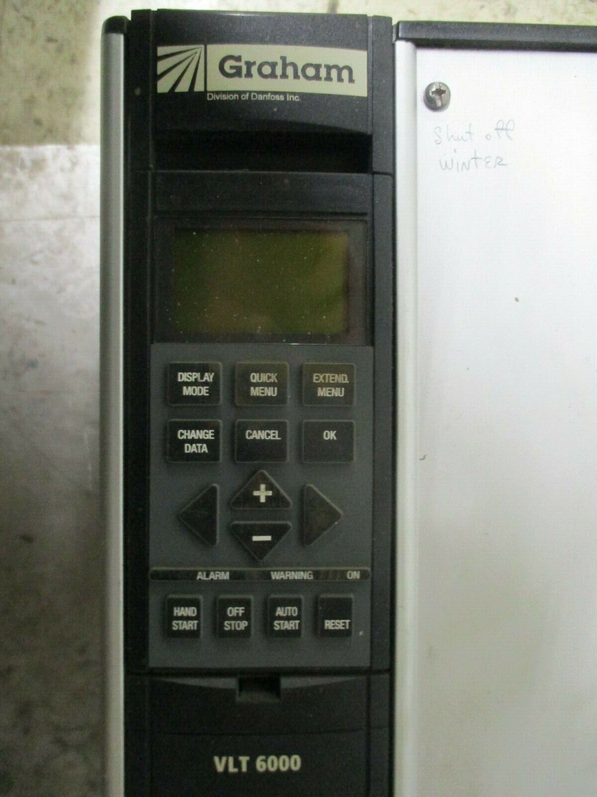 Graham VLT 6062 AC Drive 175Z7371 60HP 3Ph Input: 380-460V 50/60Hz 89A Used