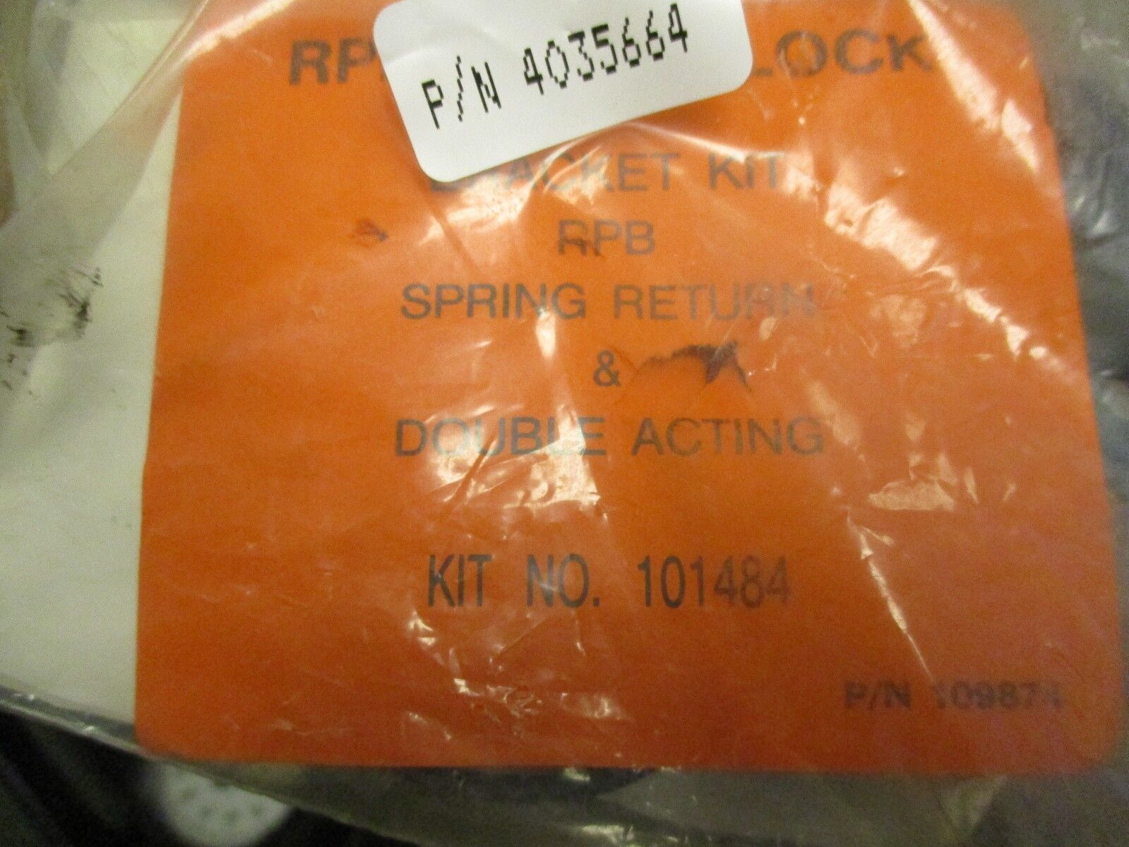 RPB/Westlock Bracket Kit 101484 Spring Return Double Acting New Surplus