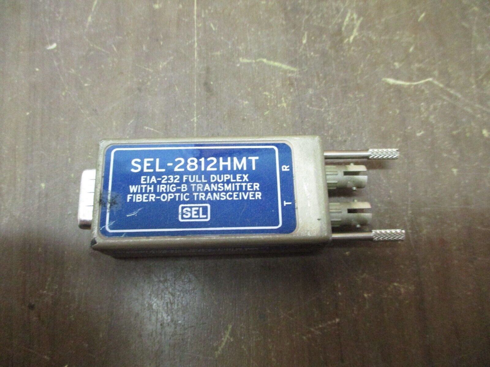 SEL Fiber-Optic Transceiver SEL-2812HMT EIA-232 Full Duplex Used