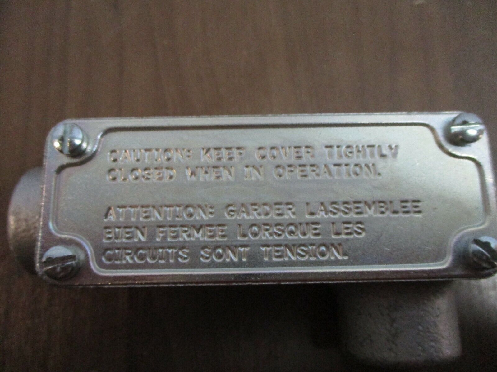 Crouse-Hinds Conduit Body w/ Cover OELL1 Size: 1/2" For Hazardous Locations Used