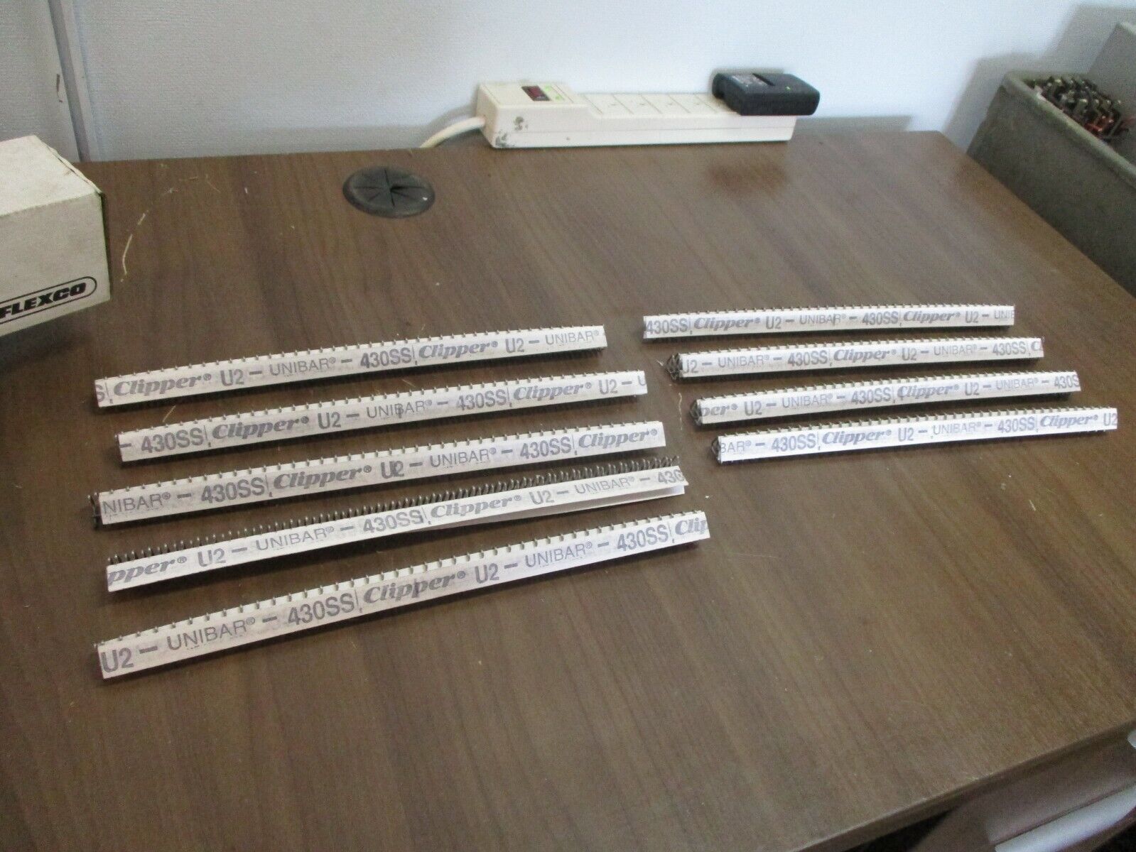 Flexco Clipper Stainless Unibar Belt Fastener U2S12 12" *Box of 9* New Surplus