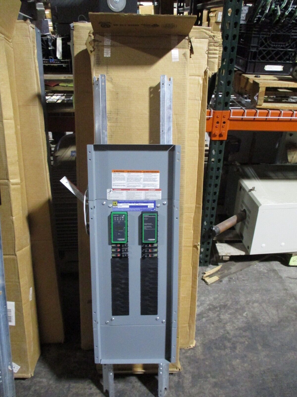 Square D NQOD Panelboard Interior w/ Box & Cover 12417700710010001 400A 3Ph 4W