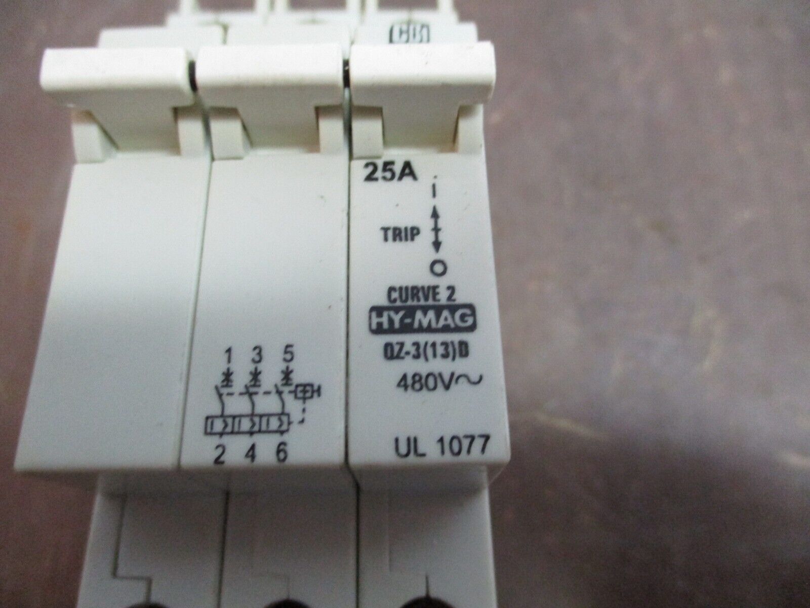 CBi Hy-Mag Circuit Breaker QZ-3(13)D-25 25A 480V 3P Used