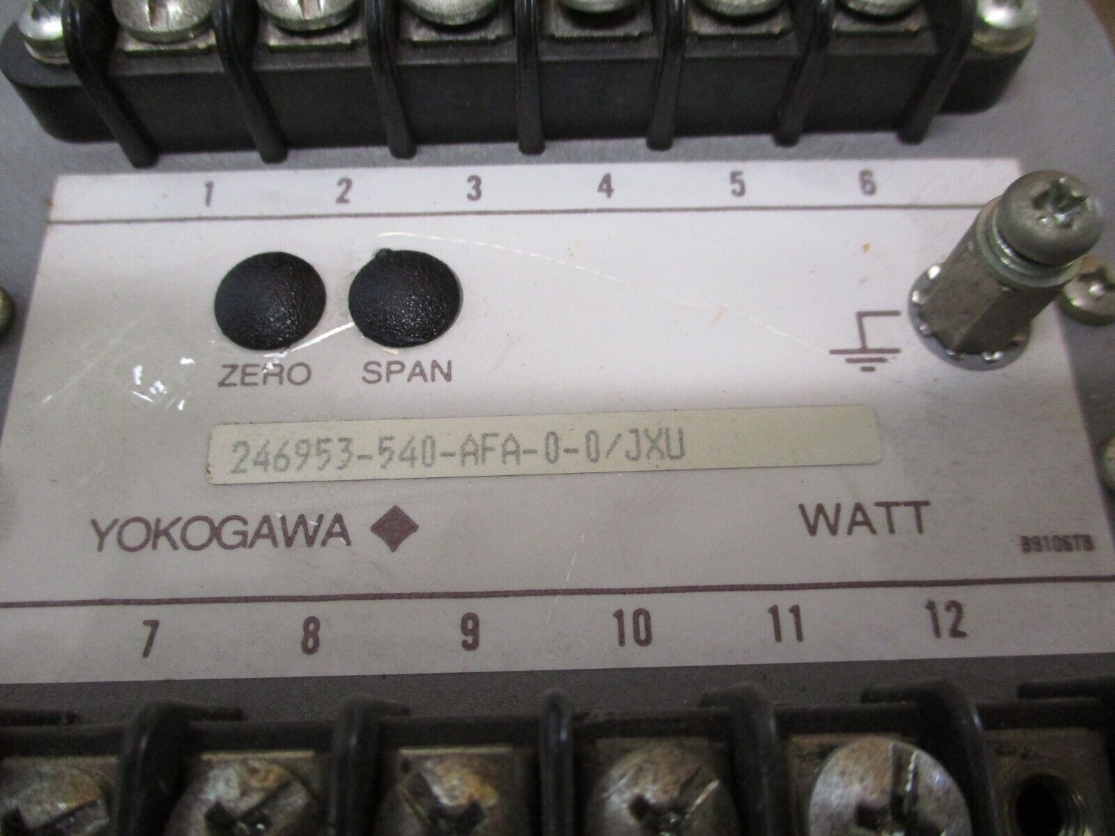 Yokogawa Juxta Watt Transducer 246953-540-AFA-0-0/JXU Output: 0-1mA DC Used