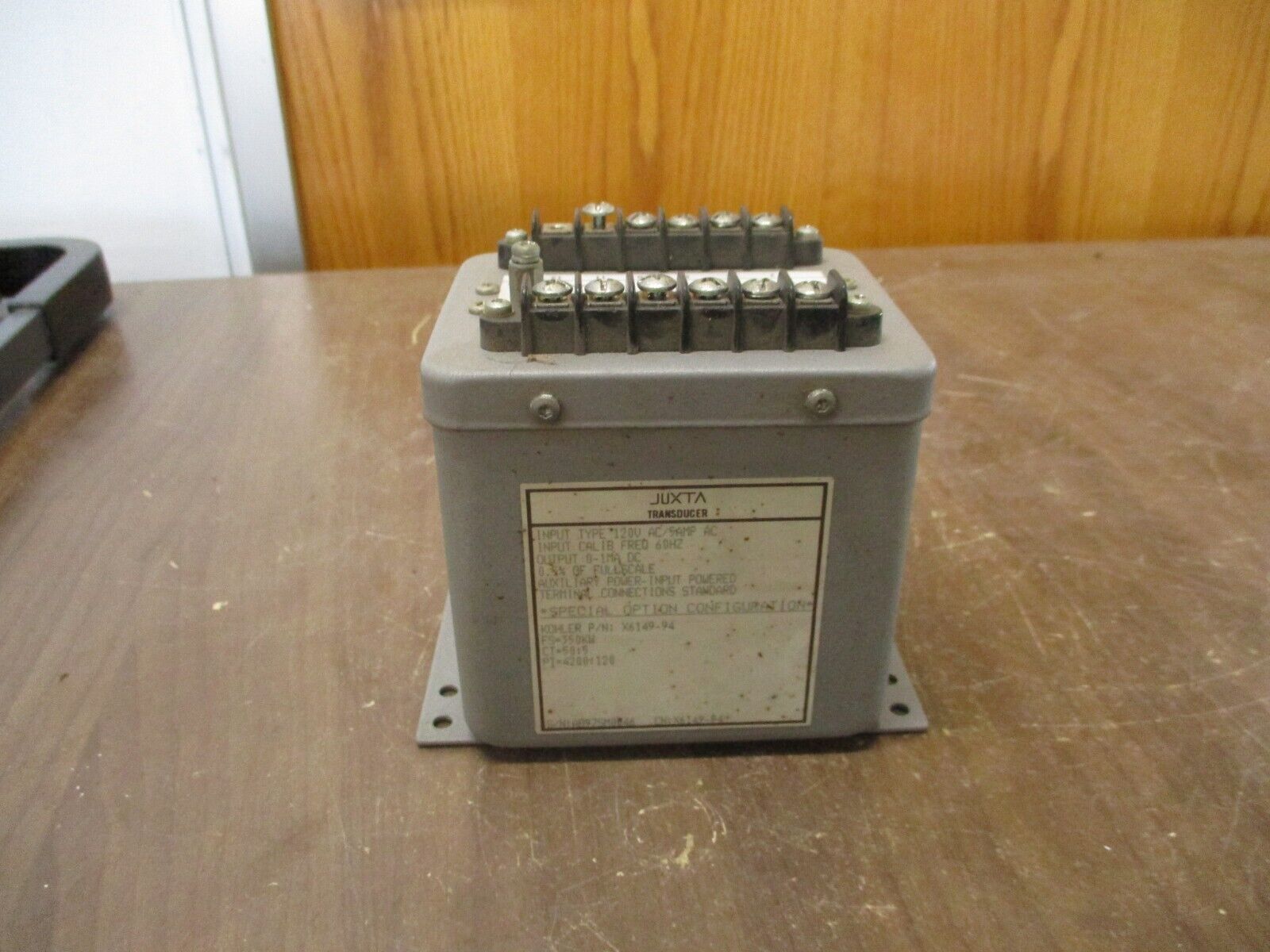 Yokogawa Juxta Watt Transducer 246953-540-AFA-0-0/JXU Output: 0-1mA DC Used