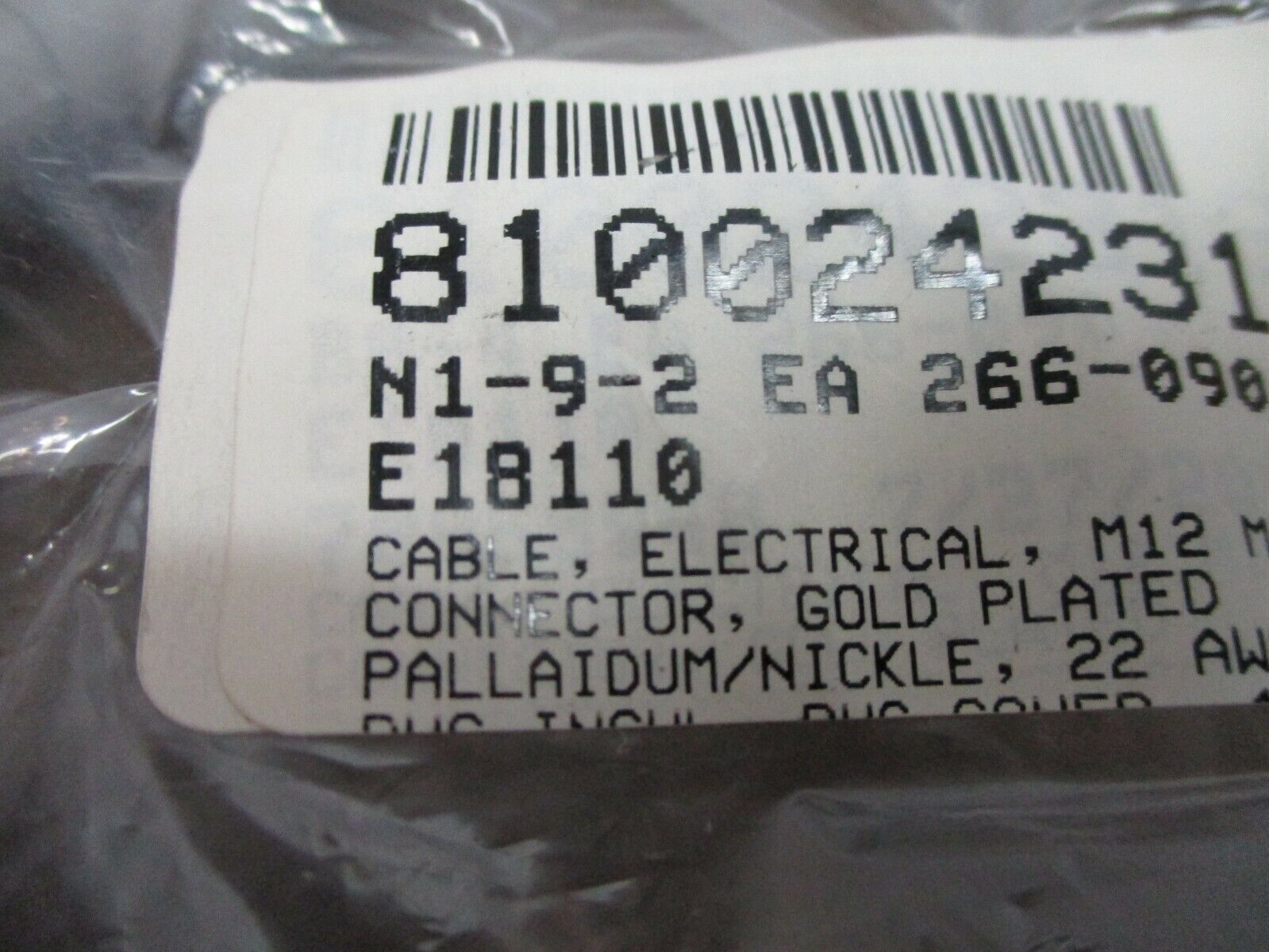 ifm efector Connecting Cable w/ Socket E18110 M12 Connector New Surplus