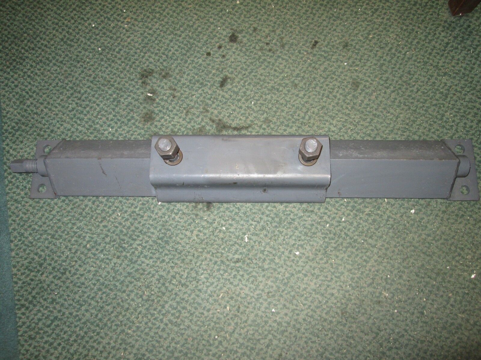 Adjustable Motor Frame mounting bolts 9" apart, 27" rail, rail base 32" x 4.5"
