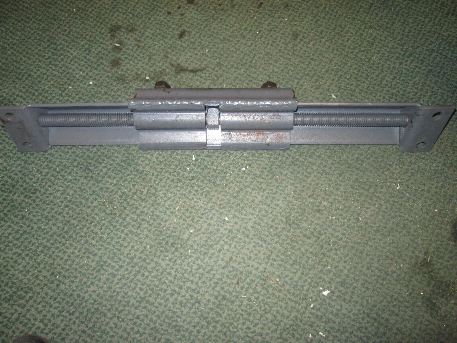 Adjustable Motor Frame mounting bolts 9" apart, 27" rail, rail base 32" x 4.5"