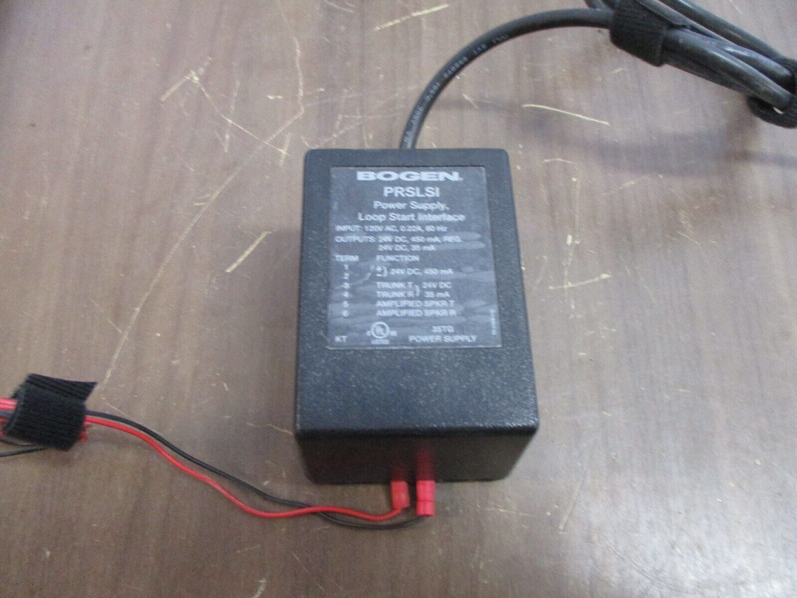 Bogen Power Supply PRSLSI Loop Start Interface Input: 120VAC 0.22A 60Hz Used
