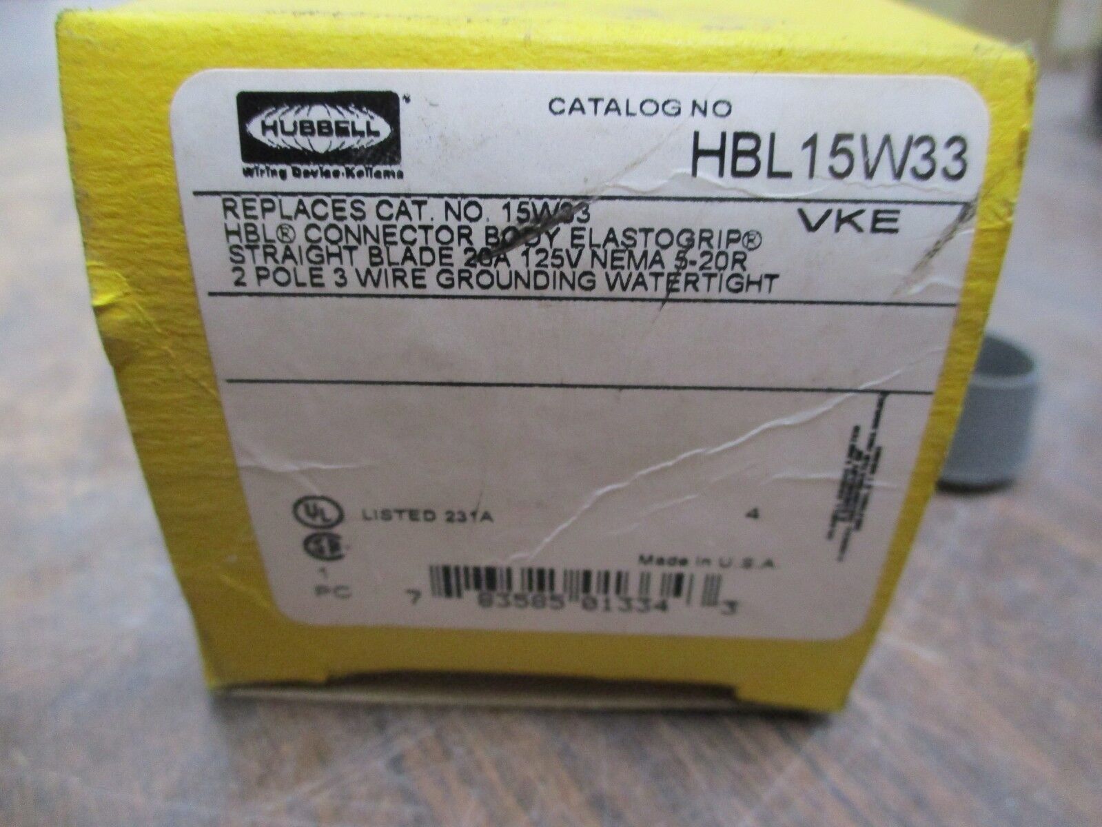Hubbell Connector HBL15W33 New Surplus
