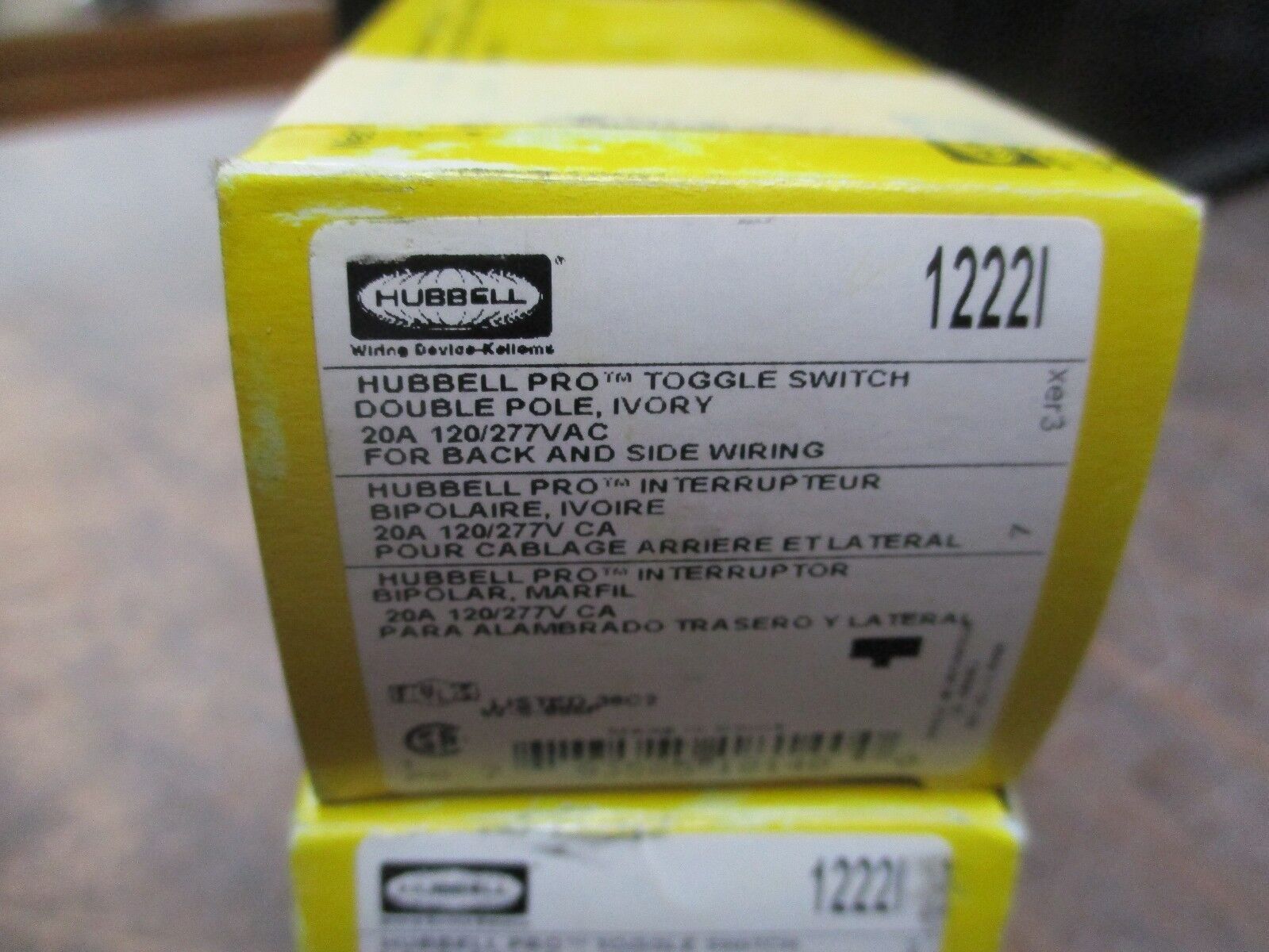 Hubbell 1222I Toggle Switch *Set of 2* New Surplus