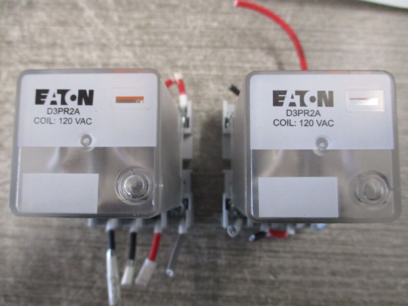 Eaton Relay W/Base D3PR2A 120V Coil *Lot of 2* Used