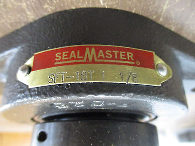 SealMaster Skwezloc Gold Line Flange Bearing SFT-18T 1-1/8" New Surplus