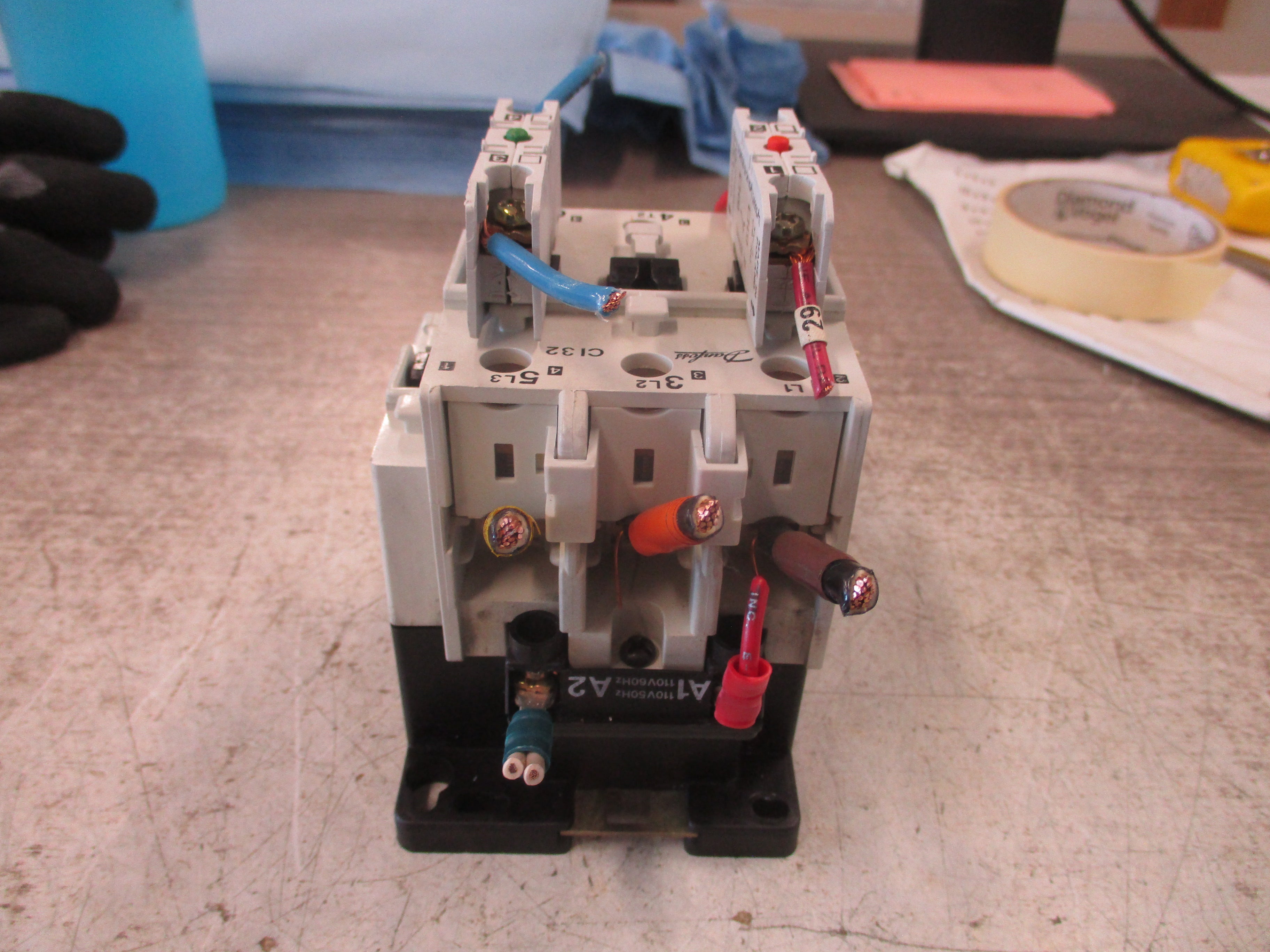 Danfoss Contactor CI 32 110V Coil 70A 600V w 2 Aux Contacts Used