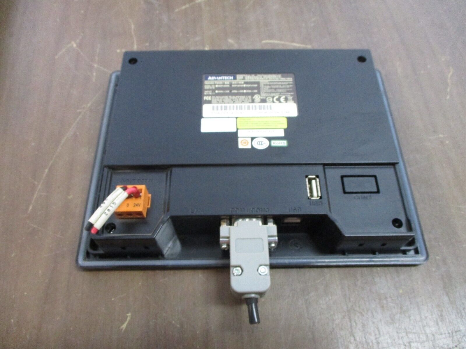Advantech Operator Panel WOP-2070K-S1AE 24VDC 0.6A *No Mounts* Used