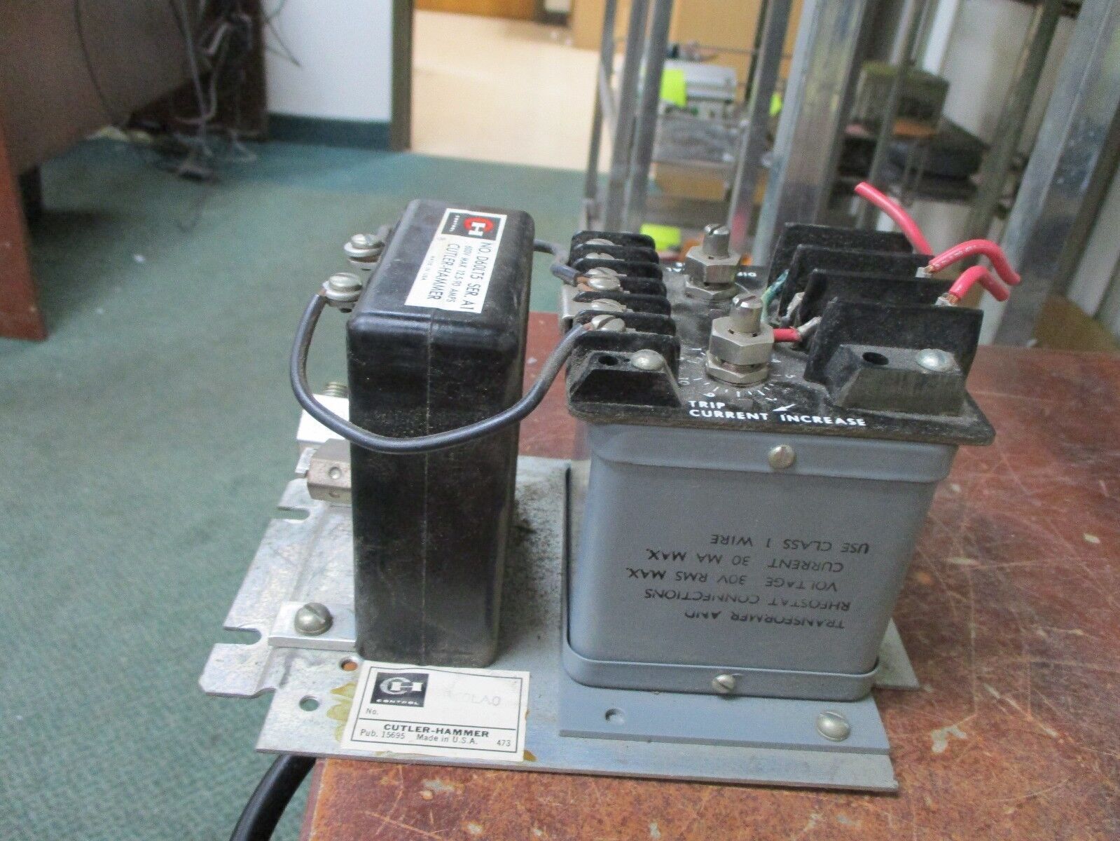 Cutler-Hammer Current Relay D60LT5 600V 12.5-90A Used