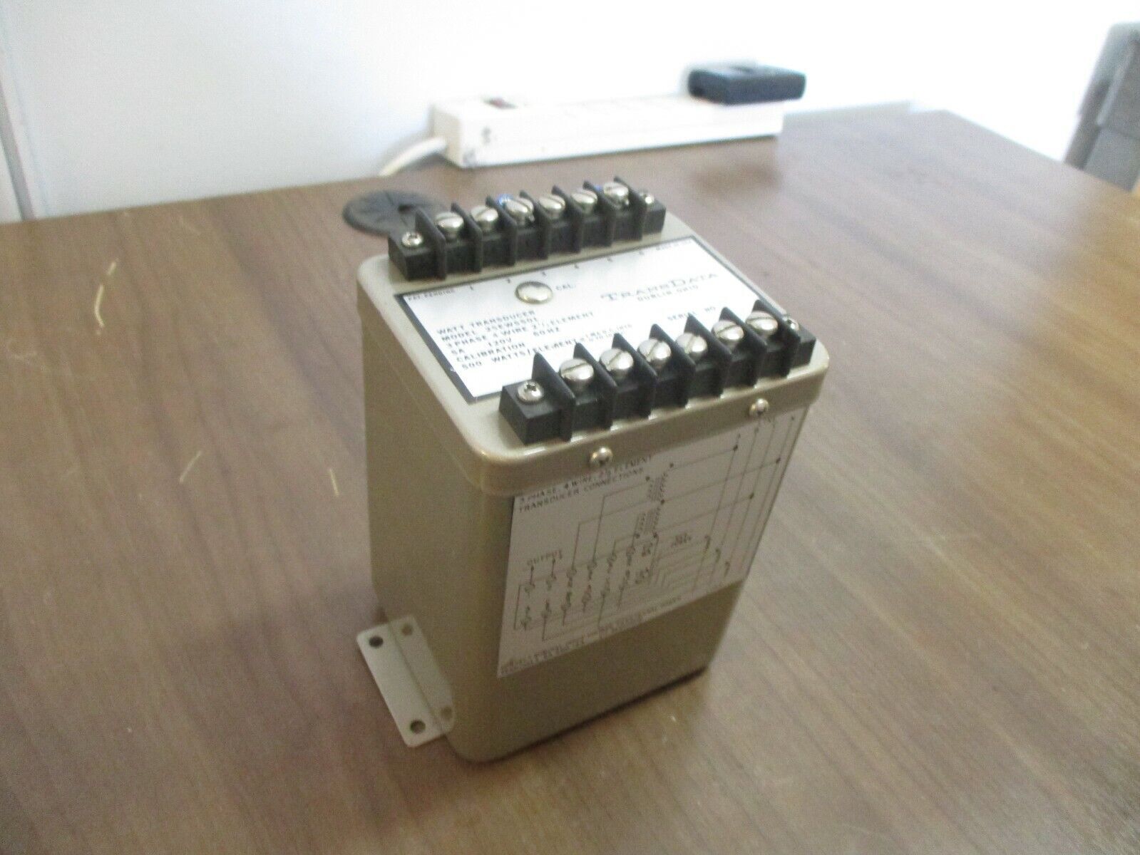 TransData Watt Transducer 25EWS501 3Ph 4W 2.5 Element SA 120V 60Hz Used