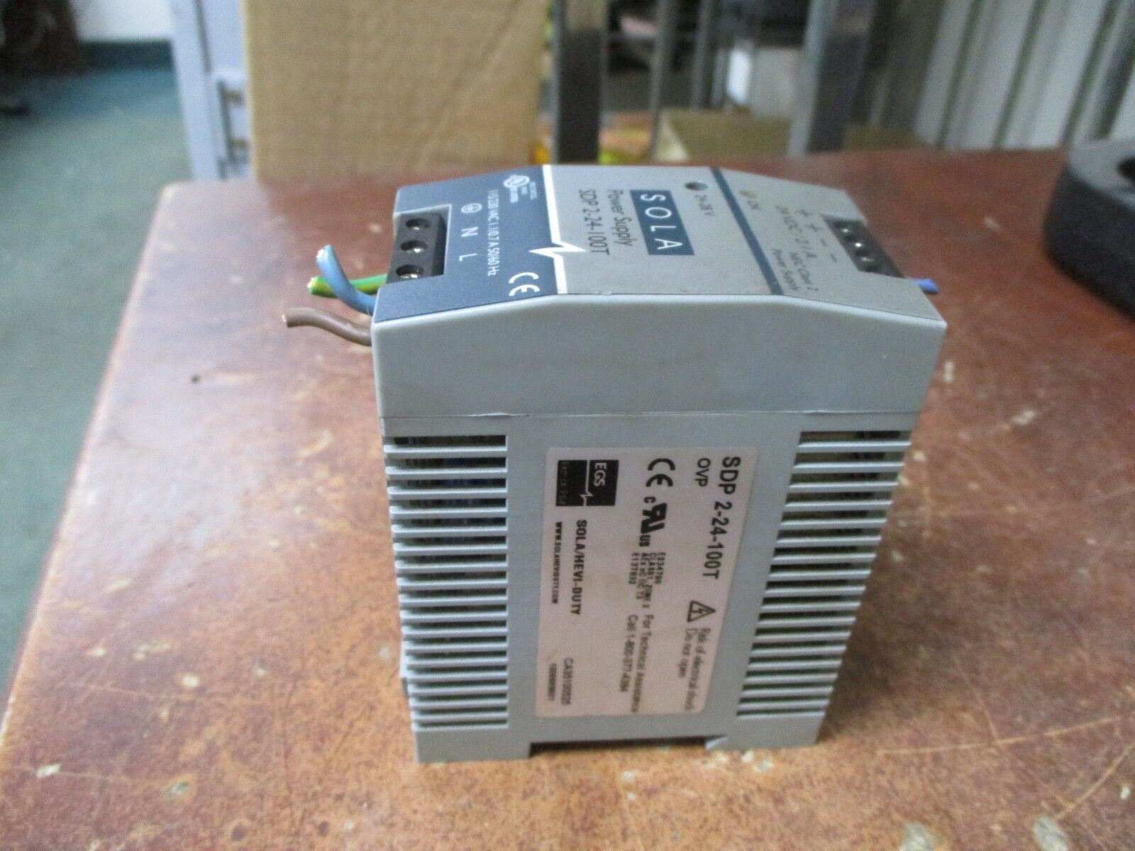 Sola Power Supply SDP 2-24-100T Input: 115/230V 1.1/0.7A 50/60Hz Used