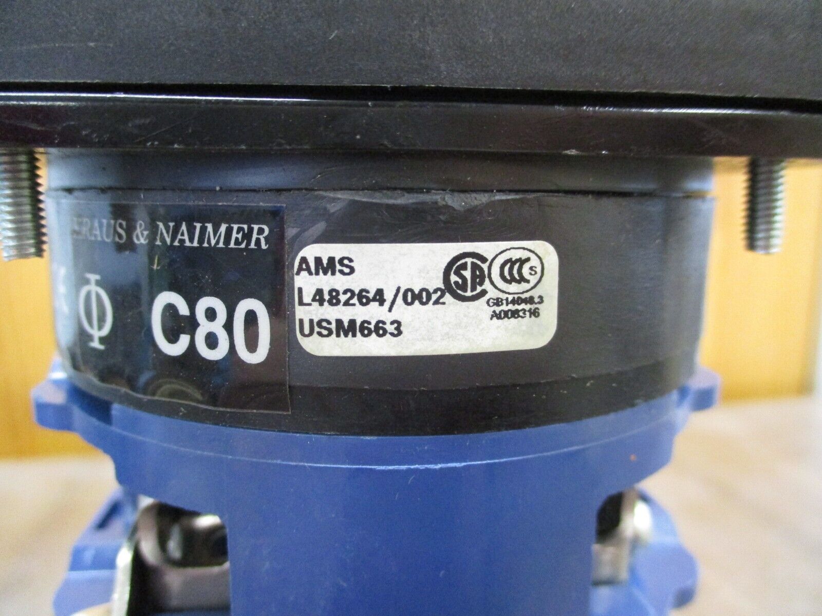 Kraus & Naimer C80 UPS Service Bypass Rotary Switch USM663 100A 600V *No Handle*