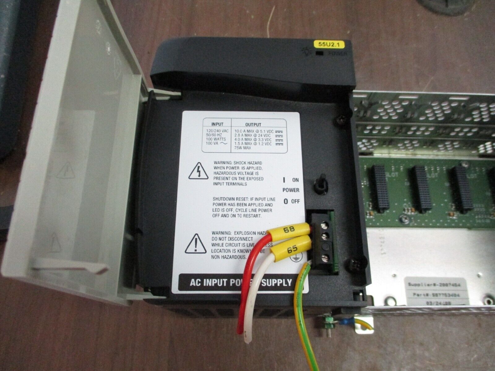 Allen-Bradley 13-Slot Chassis w/ Power Supply 1756-A13B / 1756-PA72C Used