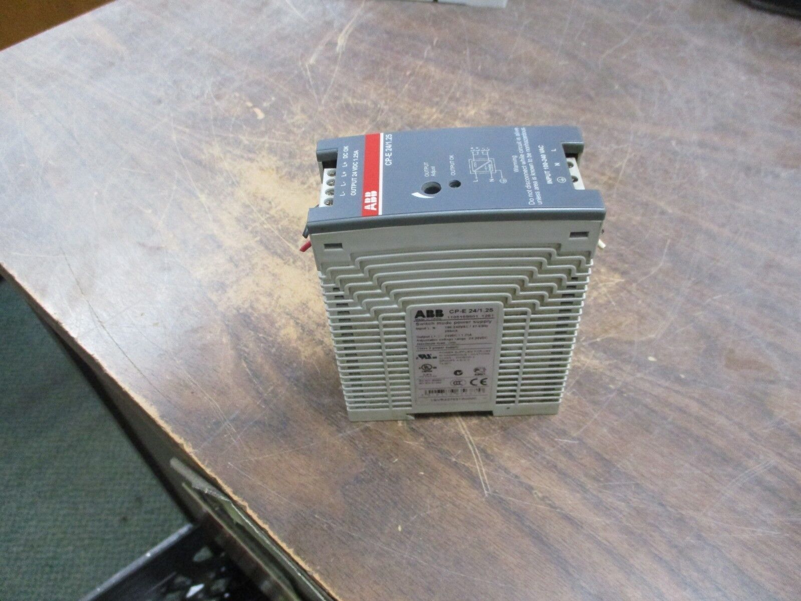 ABB Power Supply CP-E 24/1.25 Input: 100-240VAC Output: 24VDC, 1.25A Used