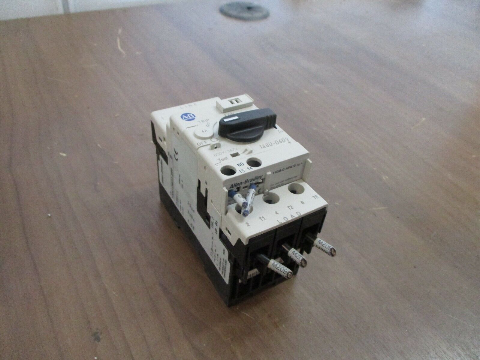 Allen-Bradley Manual Motor Protector 140U-D6D3-B60 Ser. B Trip 6A Used